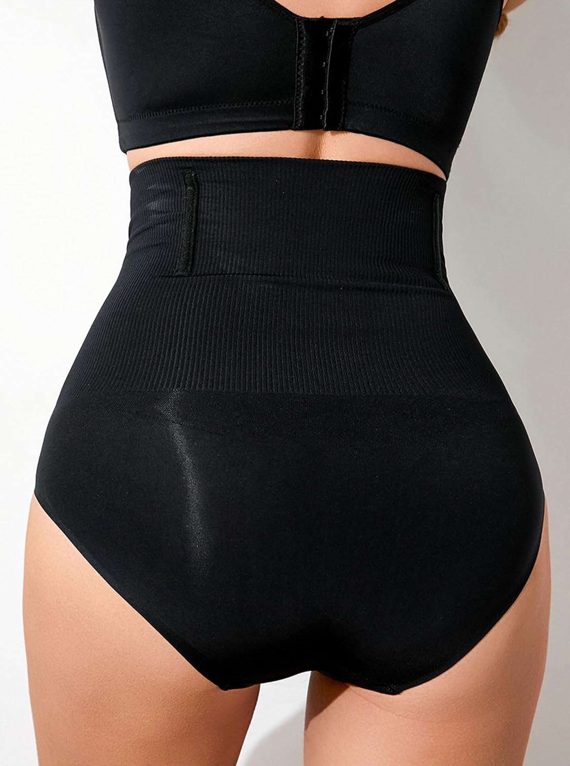 Women’s High Waist Tummy Control Thong – Seamless Slimming Shapewear Underwear