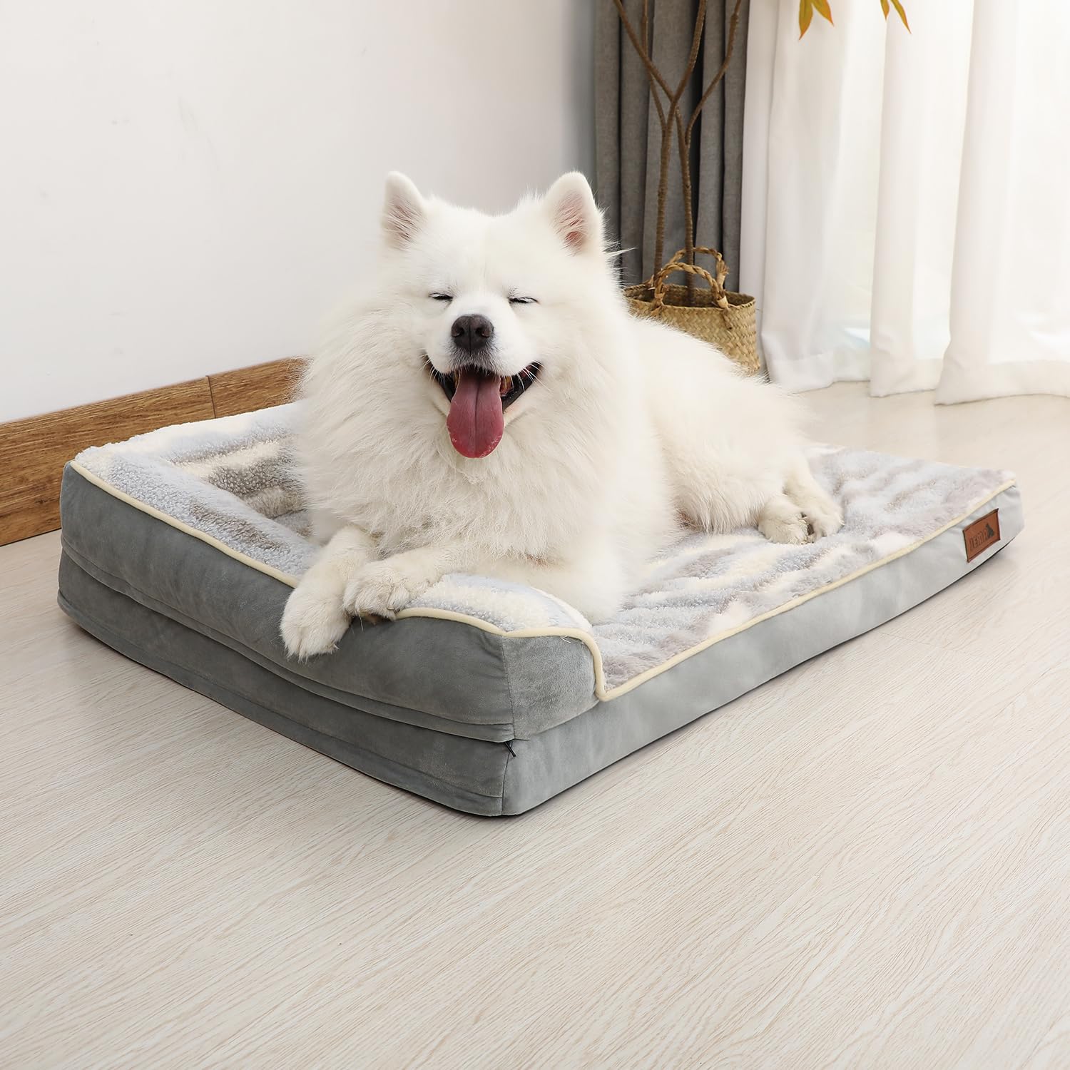Orthopedic Dog Bed – Large, L-Shaped Sofa with Washable Cover high-quality
