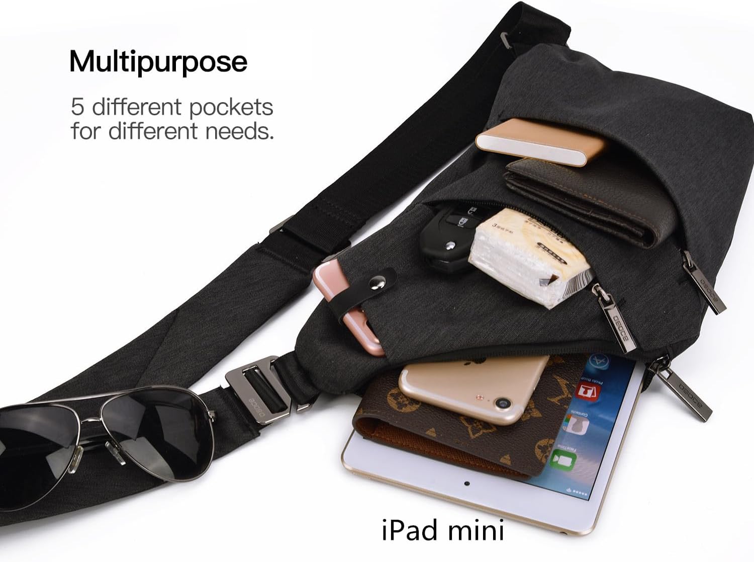 Sling Crossbody Bag with Anti-Theft Design – Lightweight Shoulder Backpack