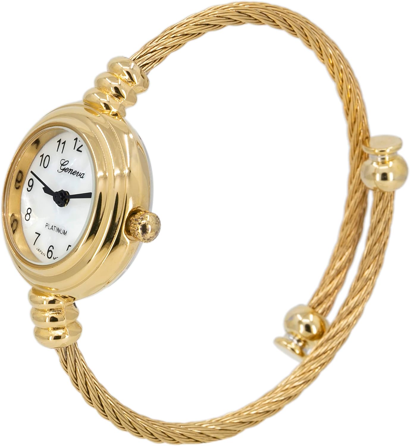 Blekon Collections Women’s Cuff Watch – Round Analog Display