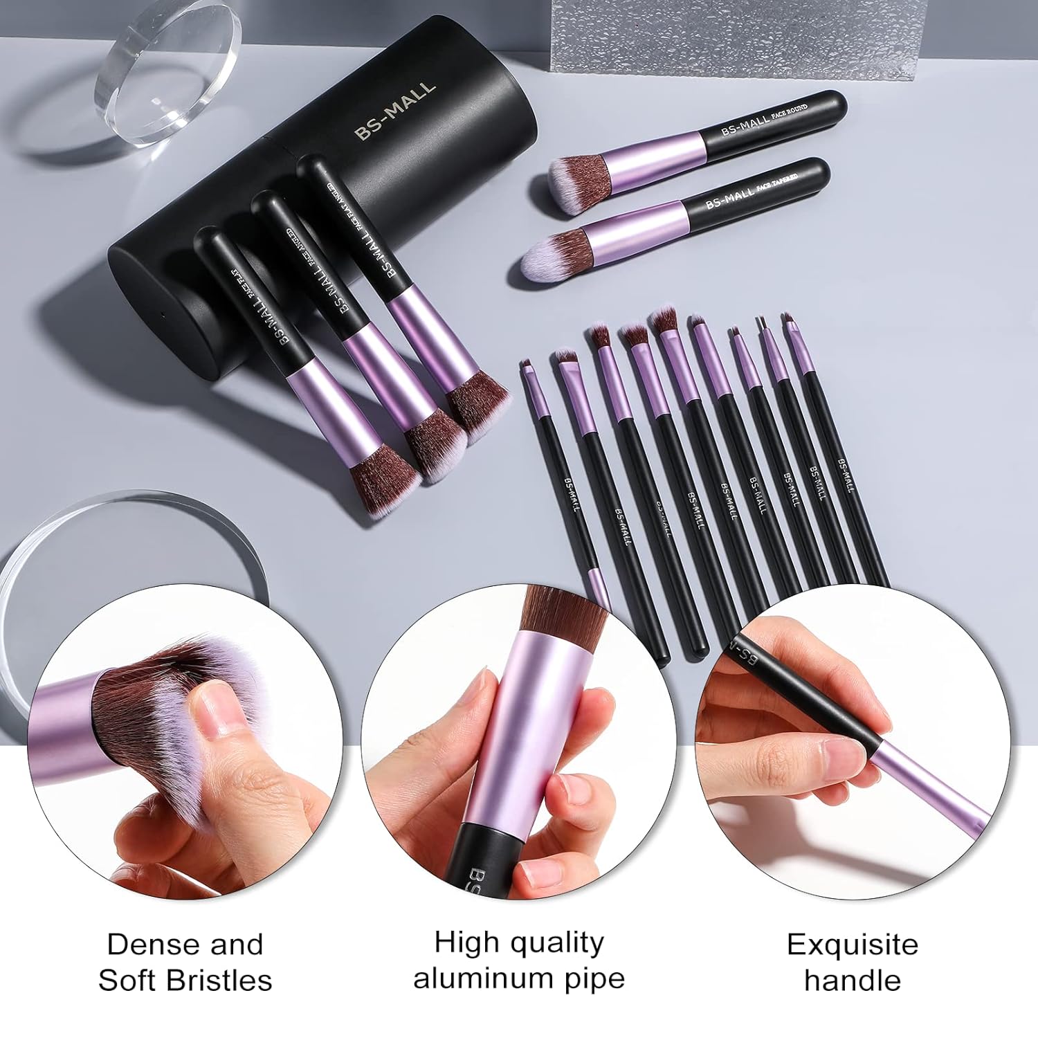 Makeup Brushes Premium Synthetic Foundation Powder Concealers Eye Makeup