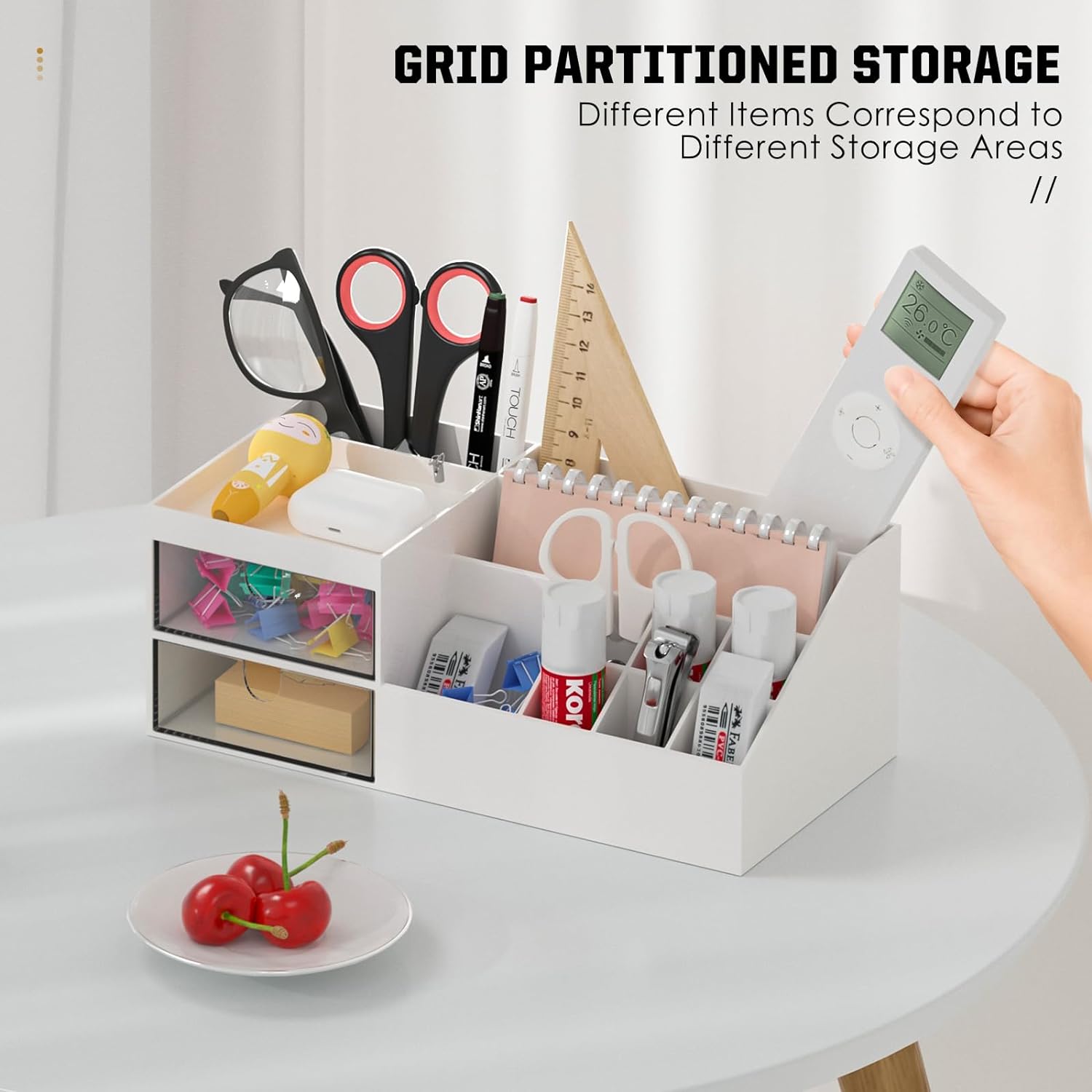 Makeup Organizer with Drawers, Easy Storage for Beauty Products Brushes,