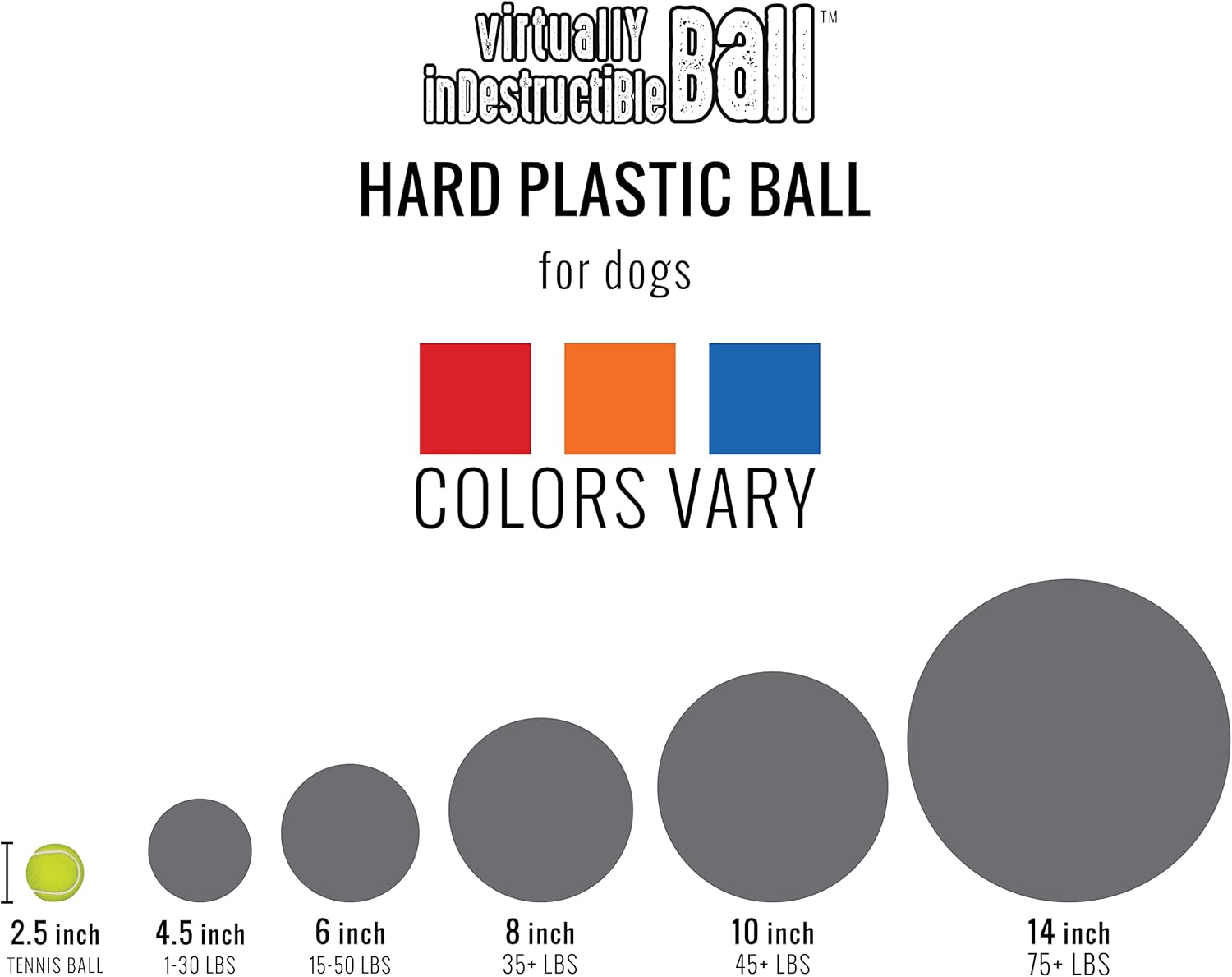 Virtually Indestructible Best Ball for Dogs, 10-inch