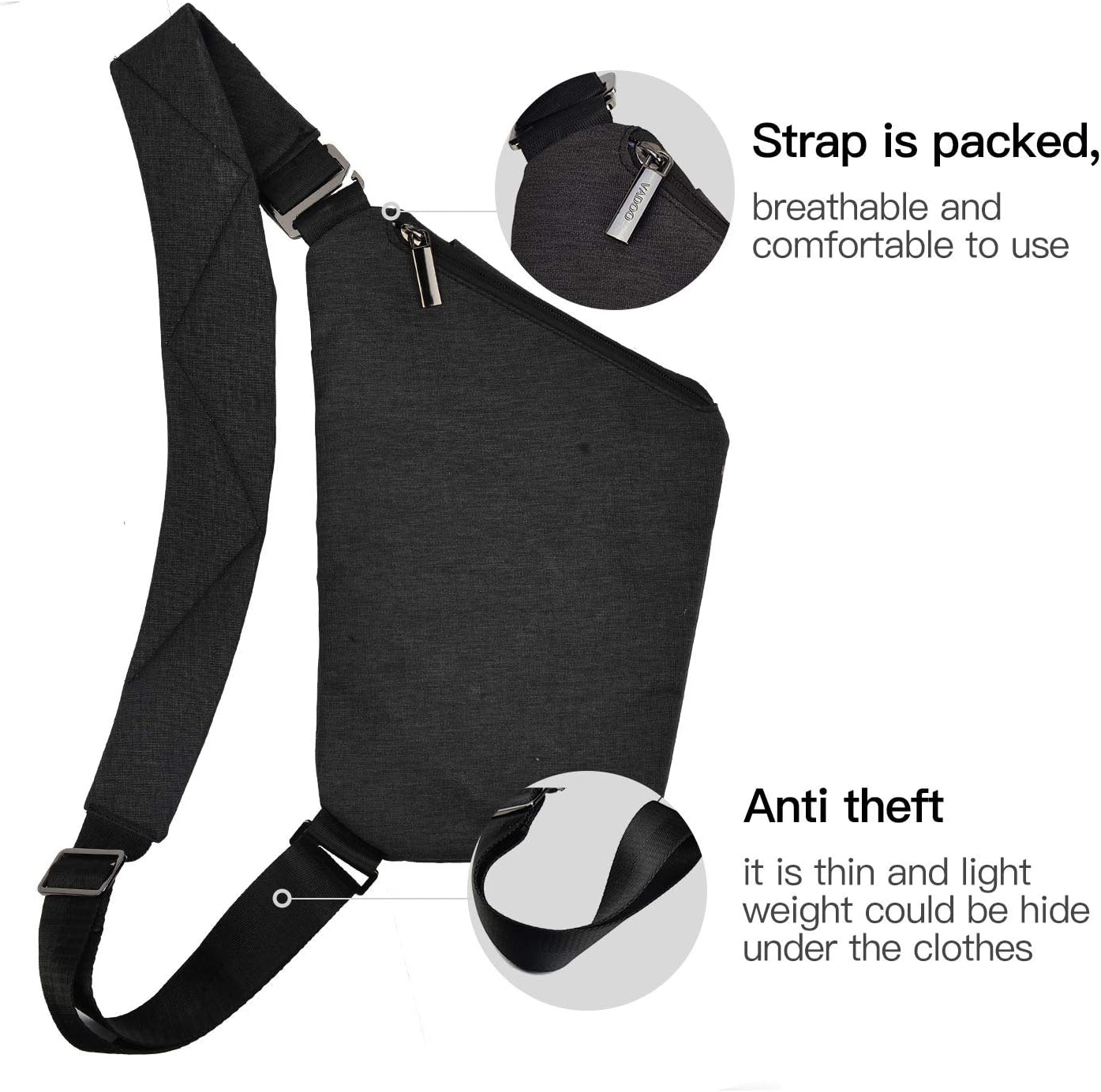 Sling Crossbody Bag with Anti-Theft Design – Lightweight Shoulder Backpack