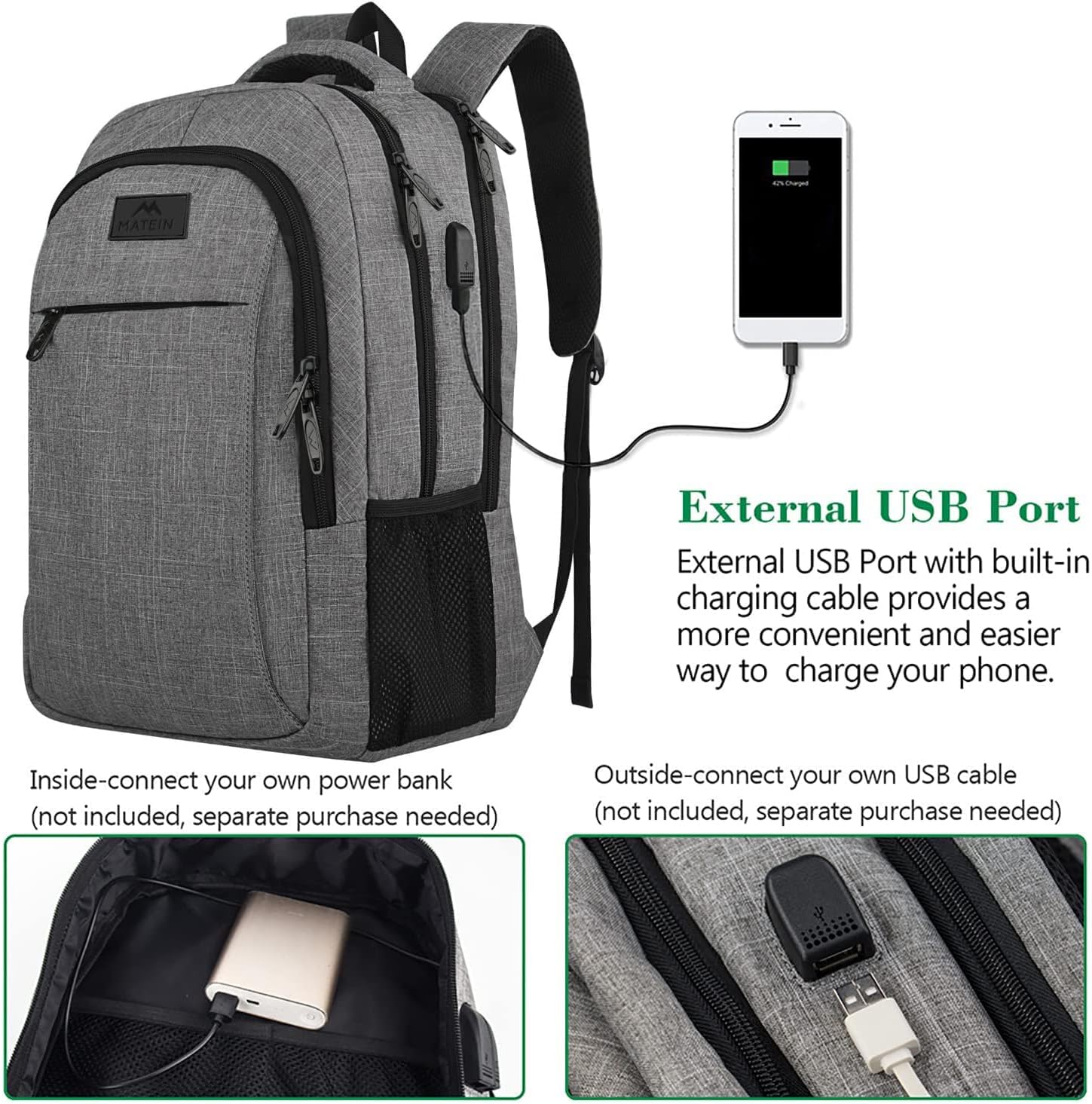 Travel Laptop Backpack – Business Anti-Theft Slim & Sturdy Backpack