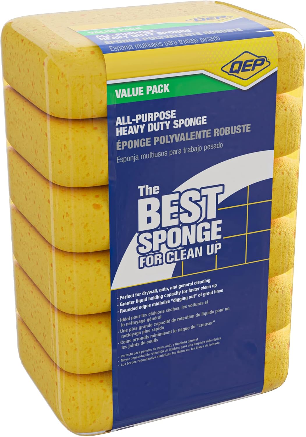 7.5 Inch x 5.5 Inch x 1.875 Inch Grouting, Cleaning, and Washing Sponge