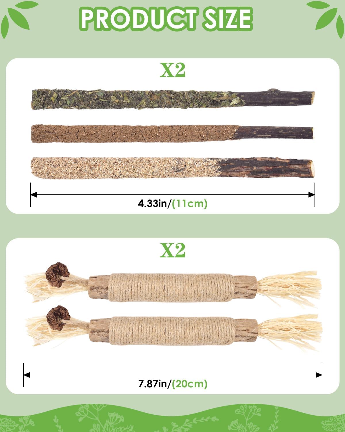 Silvervine Sticks (10 Pack) – Natural Catnip Chew Toys for Kittens