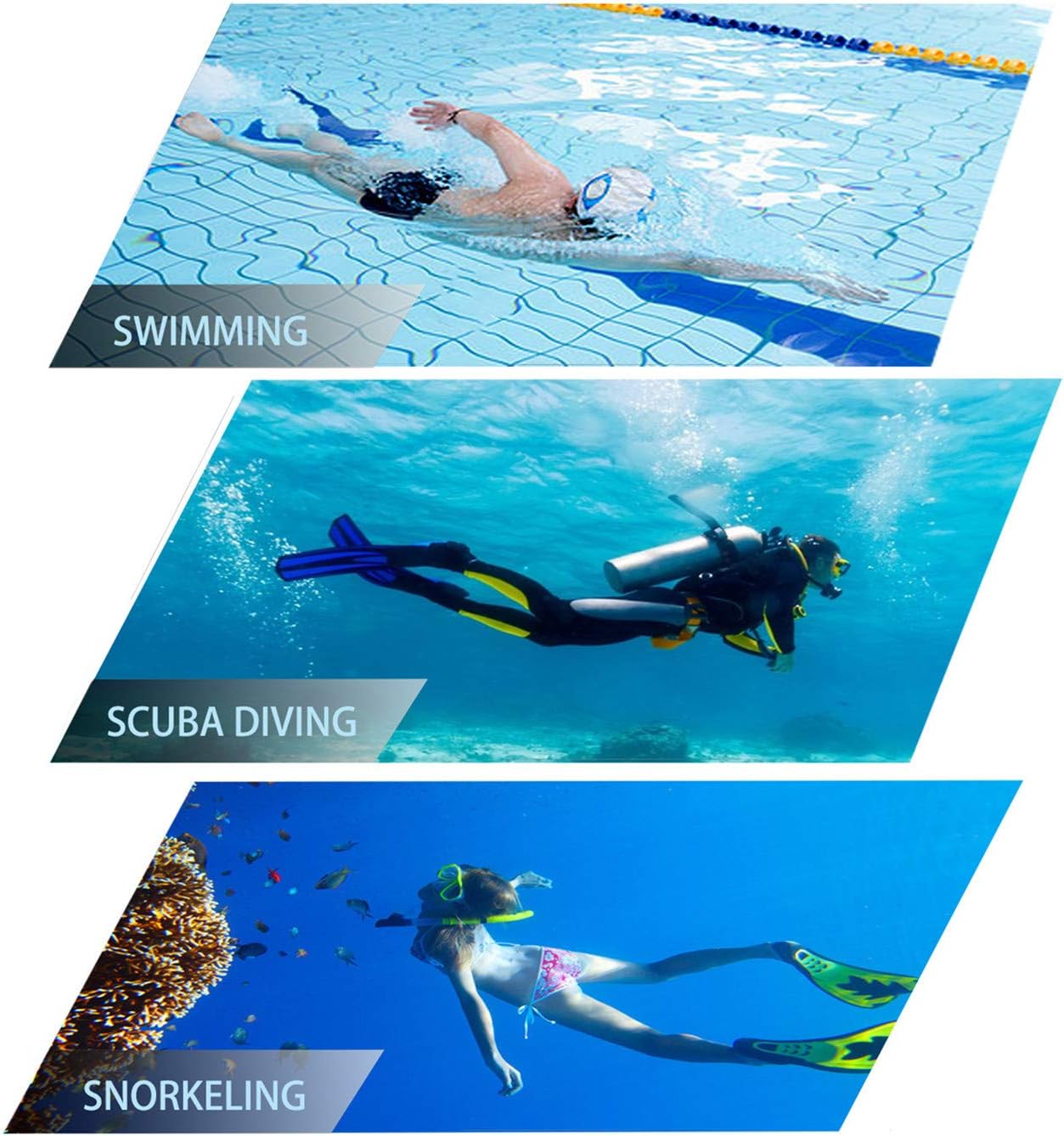 Full Face Snorkel Mask Set – Dry Snorkel & Goggles for Adults