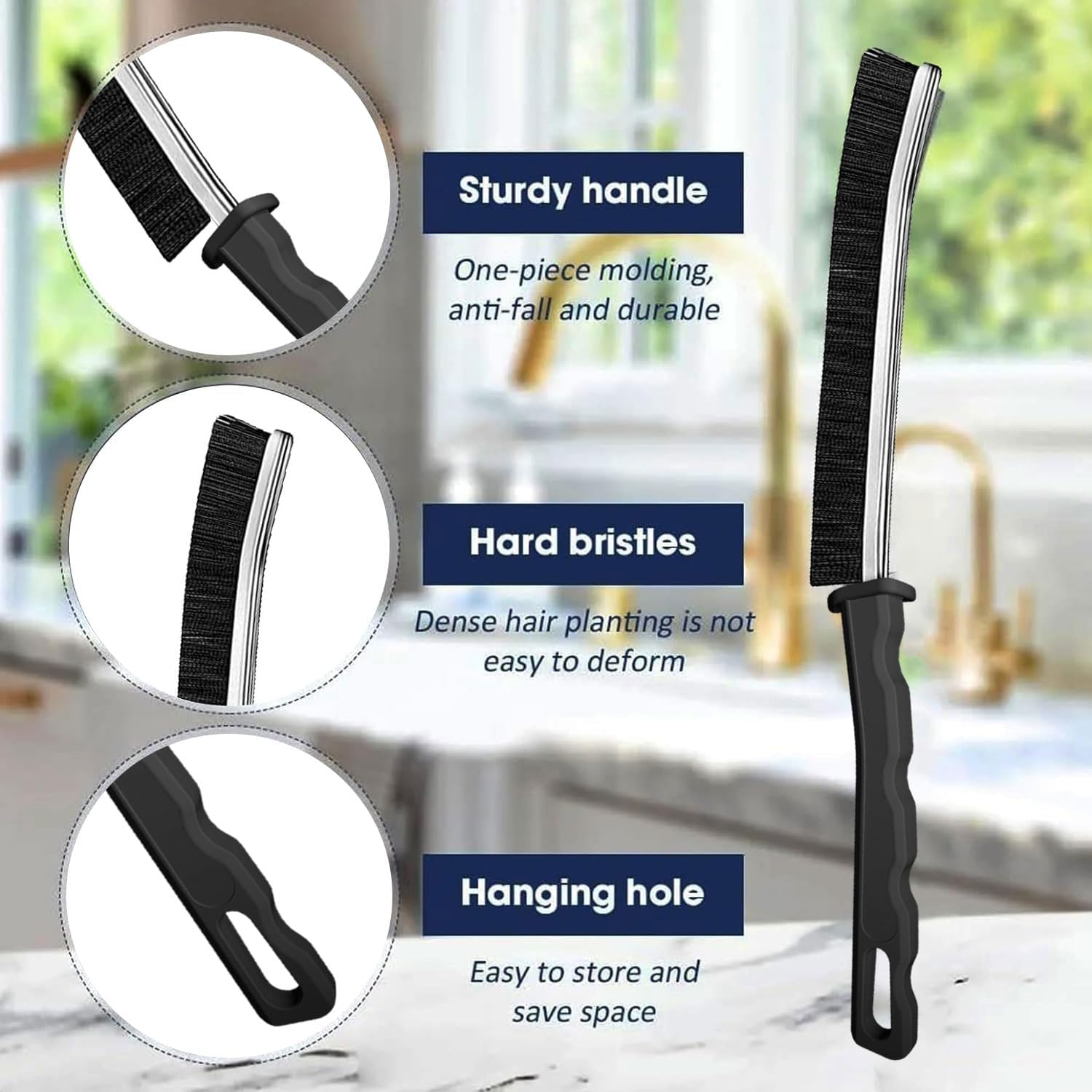 Crevice Cleaning Brush – 6-Piece Multifunctional Cleaning Tool