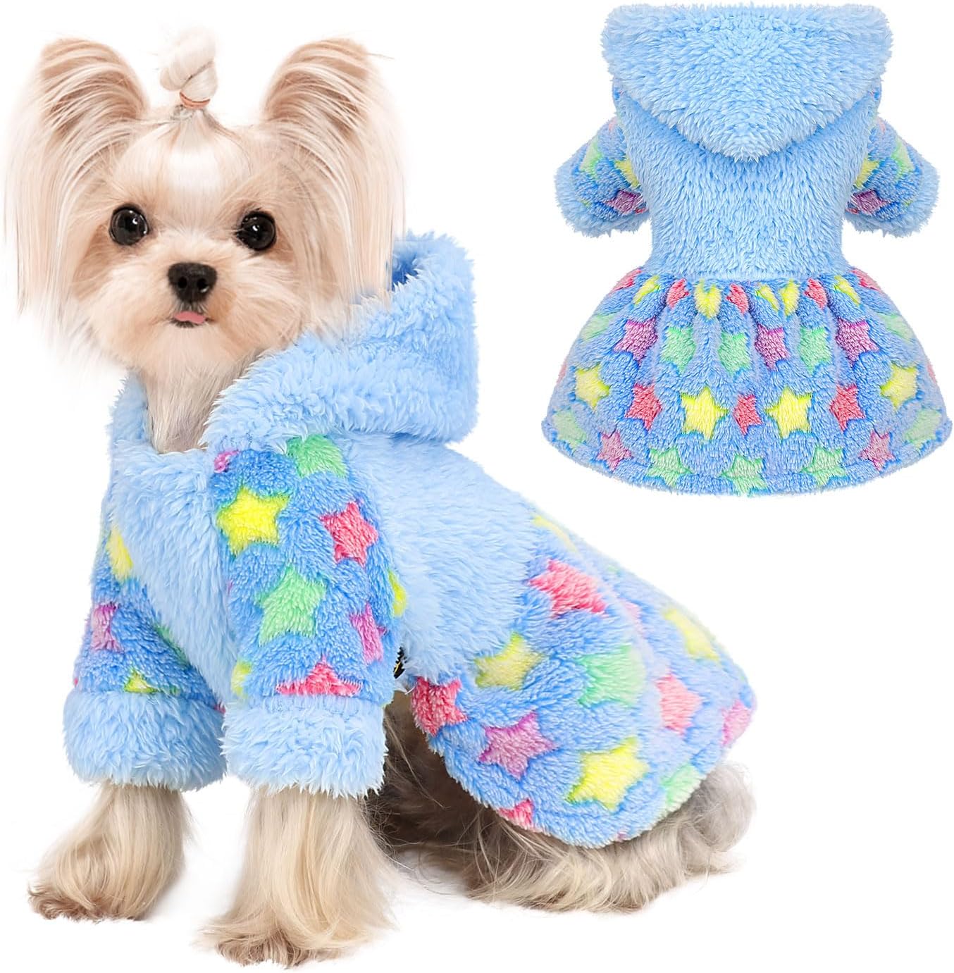 Dog Hoodie Sweater – Winter Pet Clothes for Small Dogs Boy & Girl Sweater