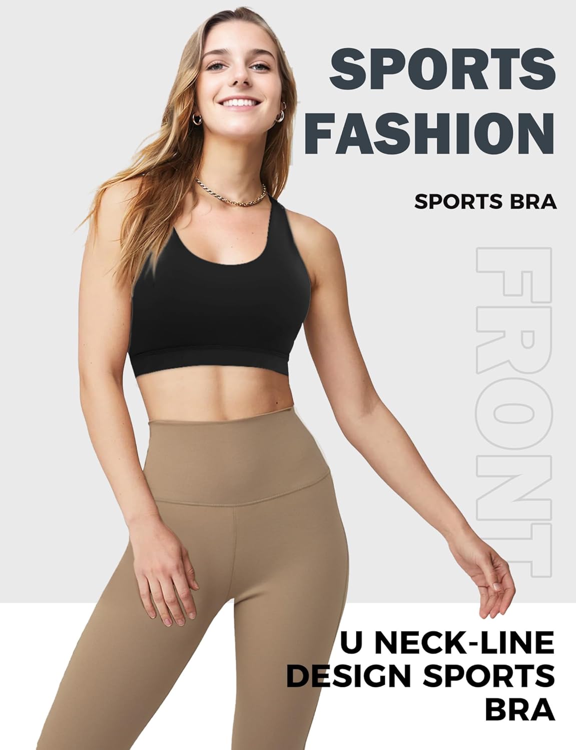 High Impact Sports Bra for Women – Criss Cross Back Support