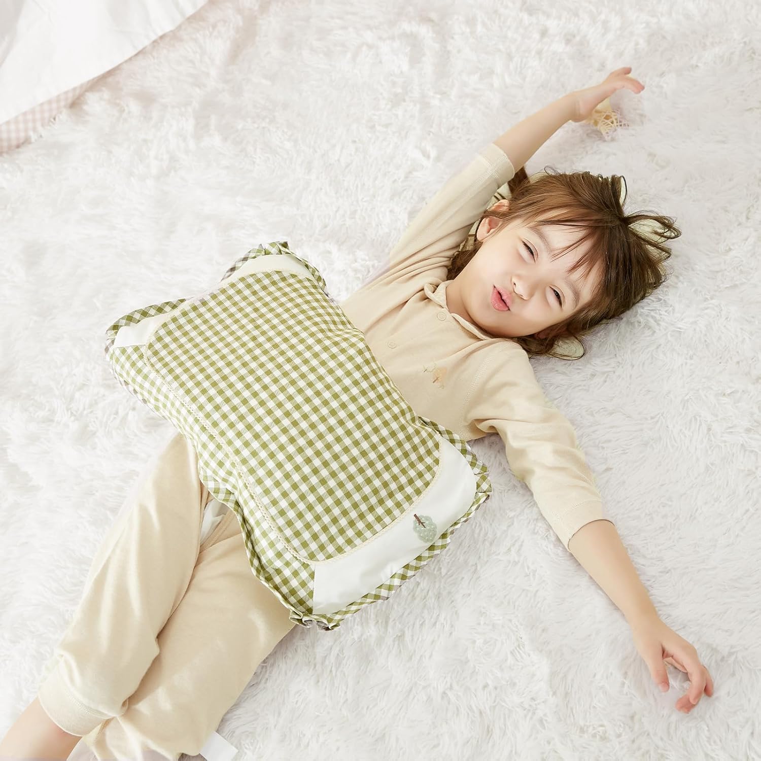 White Fluffy Area Rug 4x6 – Cozy Cream Non-Slip Carpet for Living Room