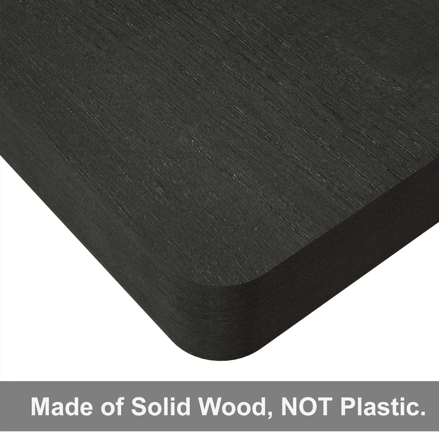 Set of 4 Small Floating Wood Shelves – 4" Wall Mounted Mini Display