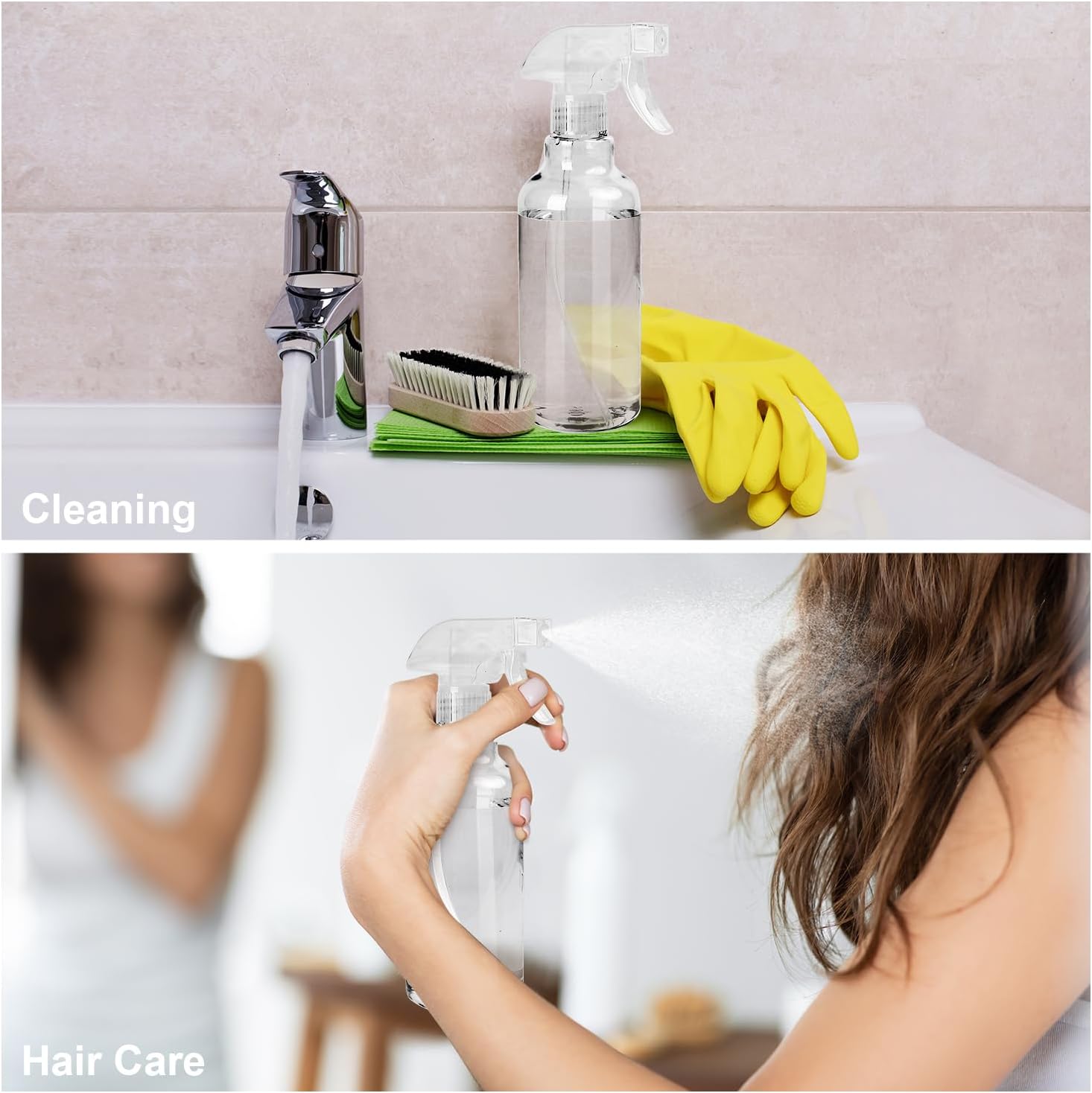 Mist & Stream Heavy Duty Spraying – Empty Water Spray Bottle for Cleaning