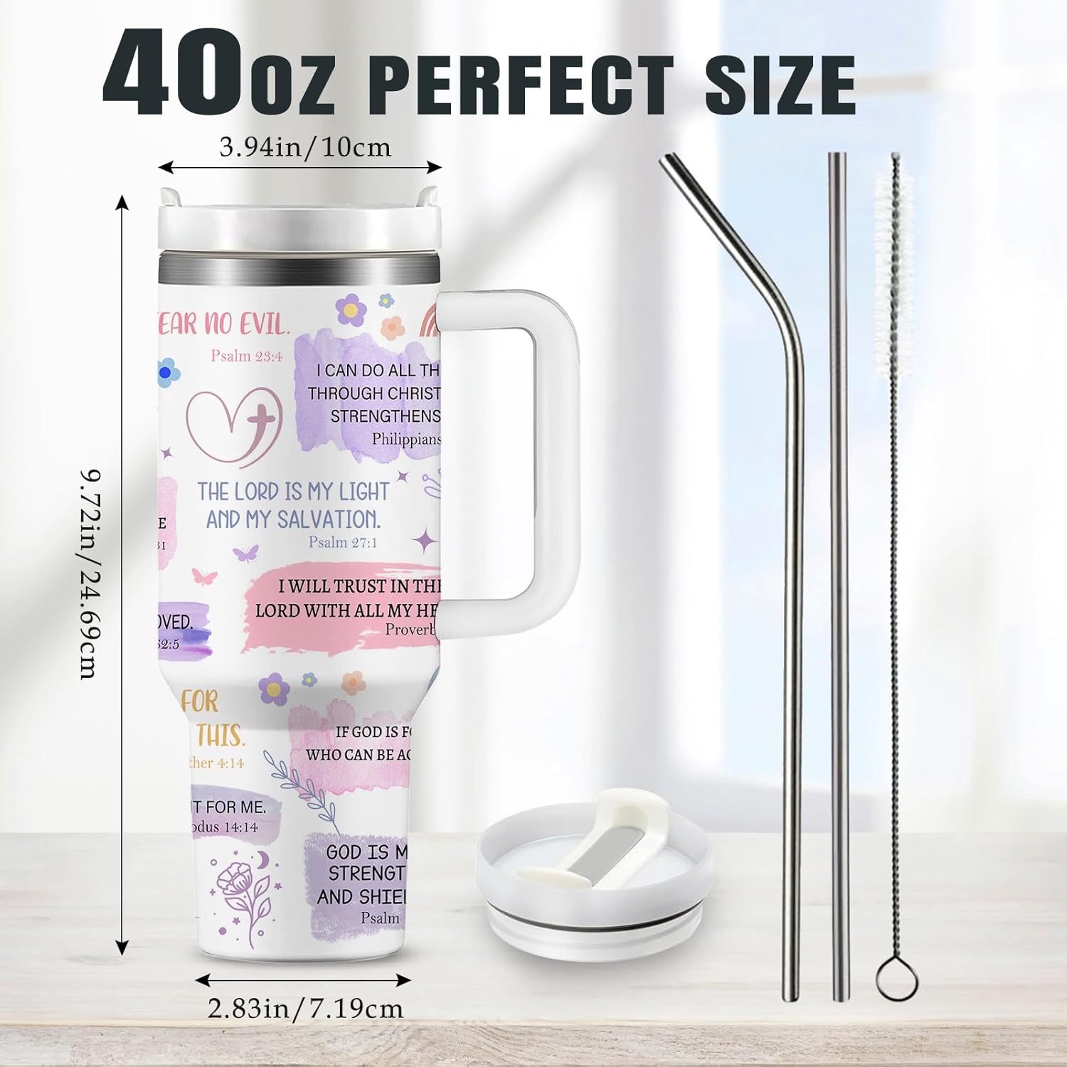 Pink “Child of God” Travel Tumbler – Inspirational Christian Gift for Women