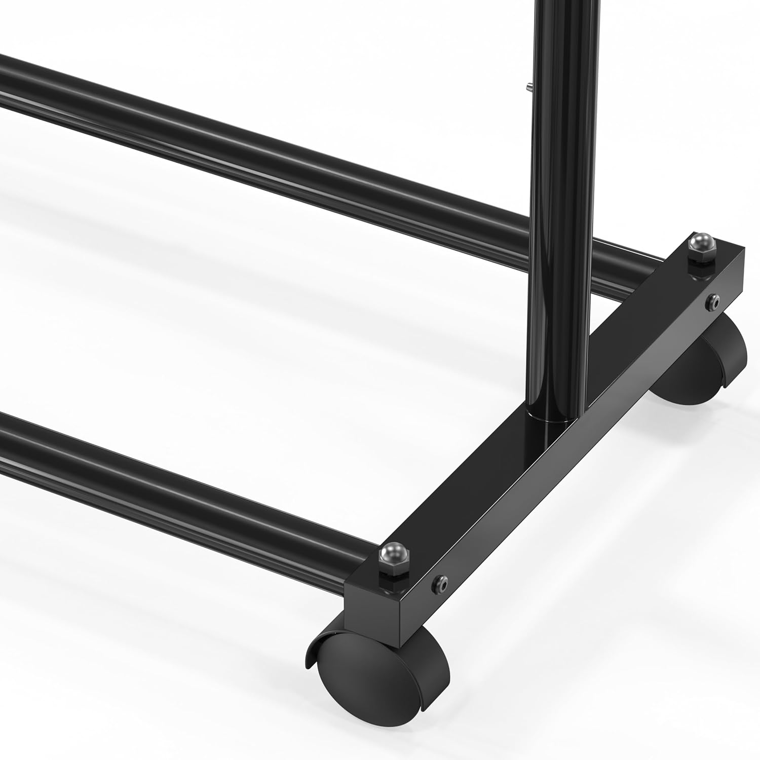 Adjustable Garment Rack with Extendable Rod – Heavy-Duty Steel Clothing