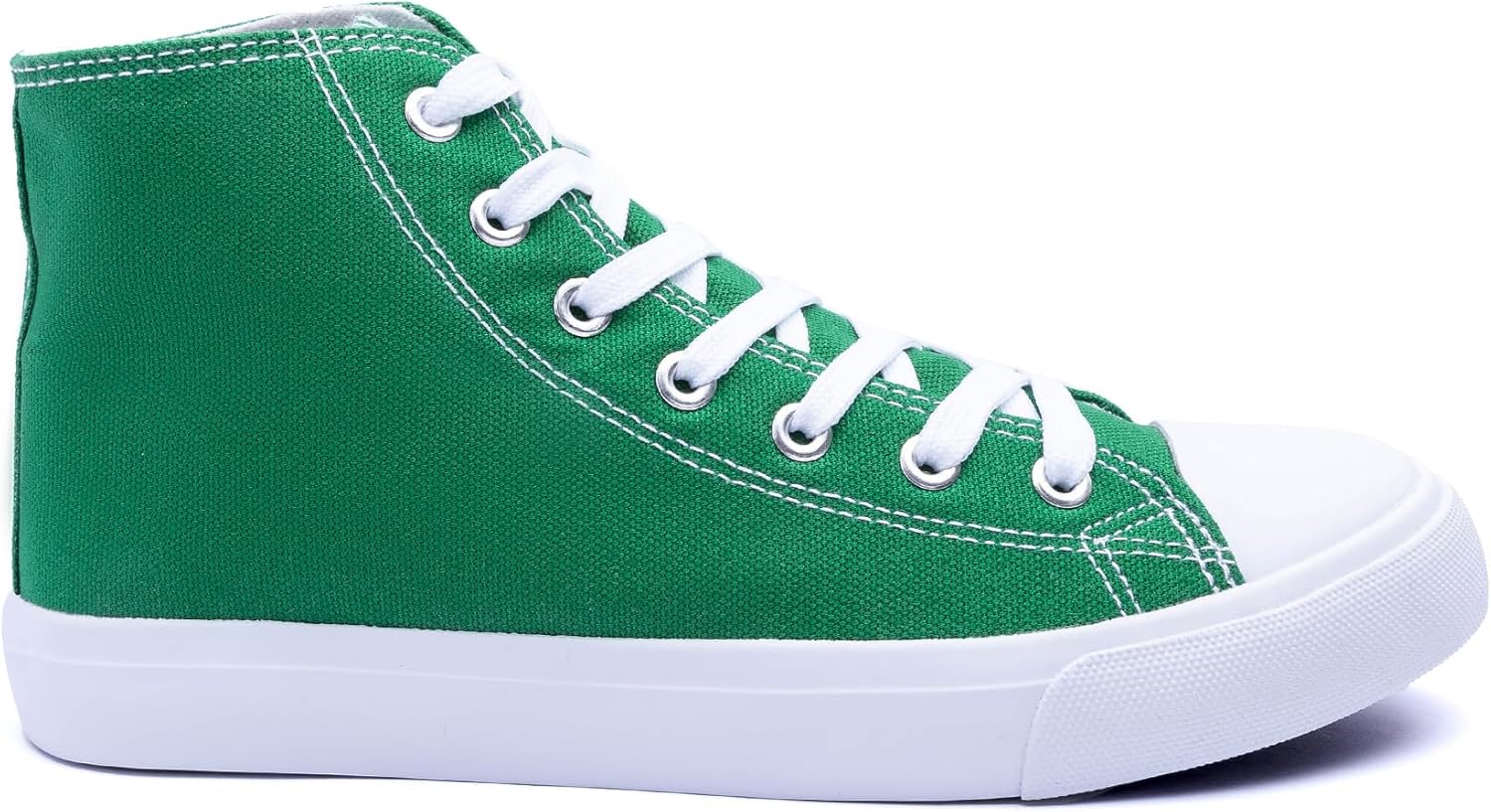 Women’s High-Top Canvas Sneakers – Lace-Up Casual Shoes with Extra Laces