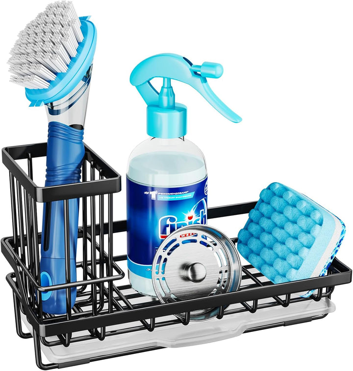 Consumest Sponge Holder for Kitchen Sink – Kitchen Caddy Organizer