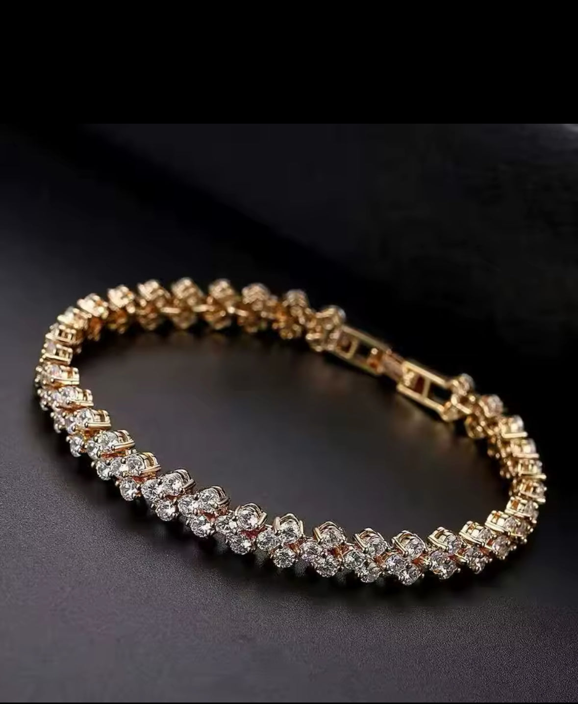 Radiant Love: Women's Fashion Sterling Silver Heart Crystal Bracelet