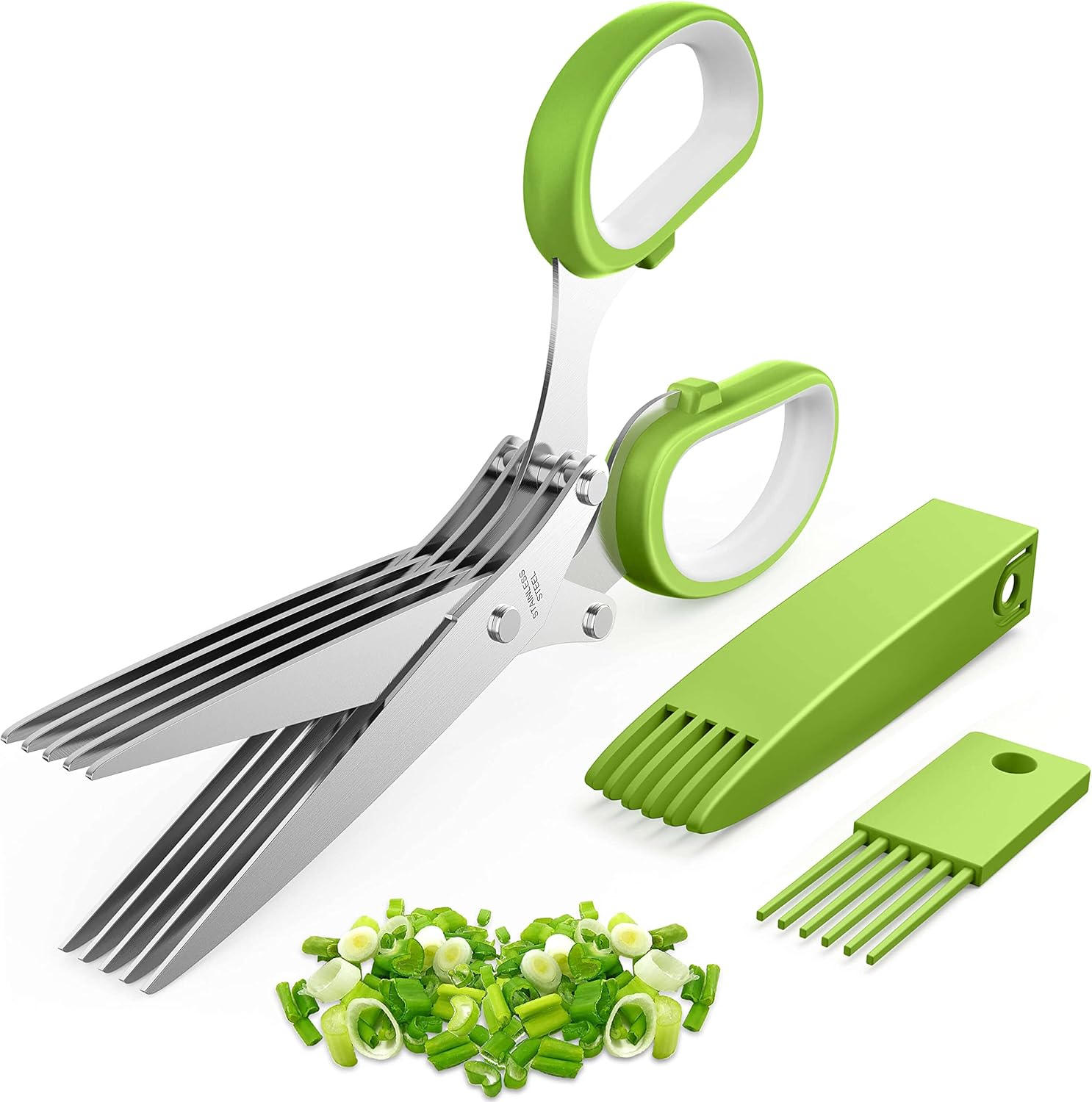 Upgraded Herb Scissors, Effortless Herb Shears Cutter Tool