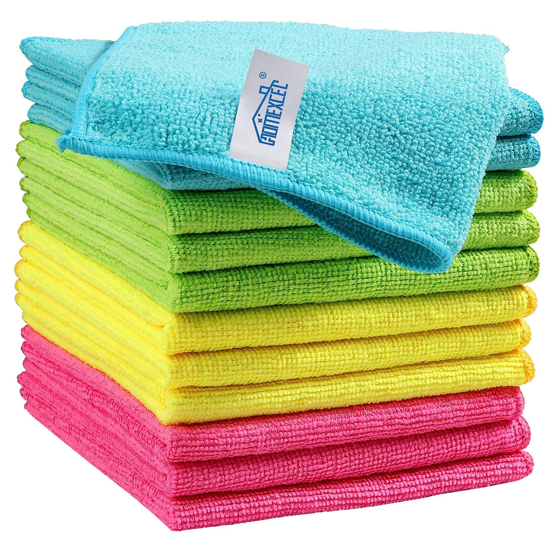 Microfiber Cleaning Cloths – 12-Pack Reusable Towels, Lint-Free