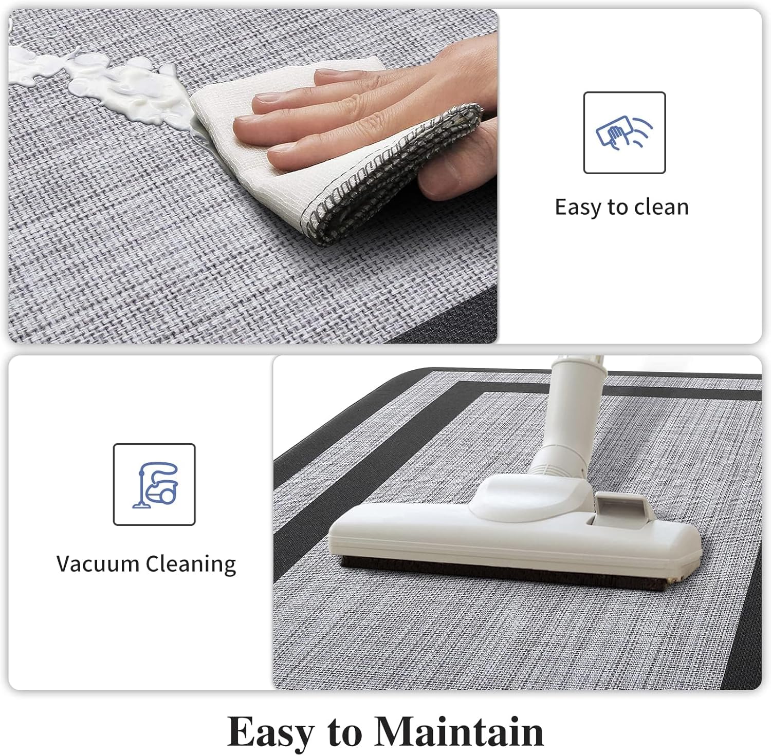 Kitchen Mat Set – Cushioned Anti-Fatigue Non-Skid Waterproof
