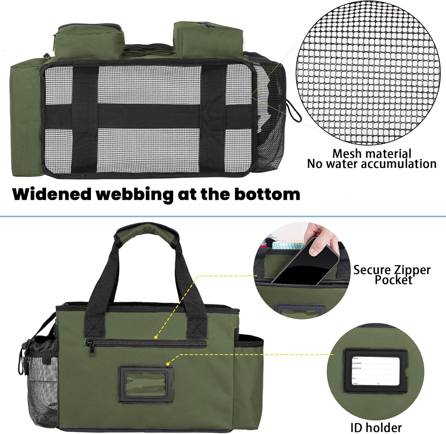 Cleaning Organizer with Handles & Adjustable Shoulder Strap – Cleaning Supply