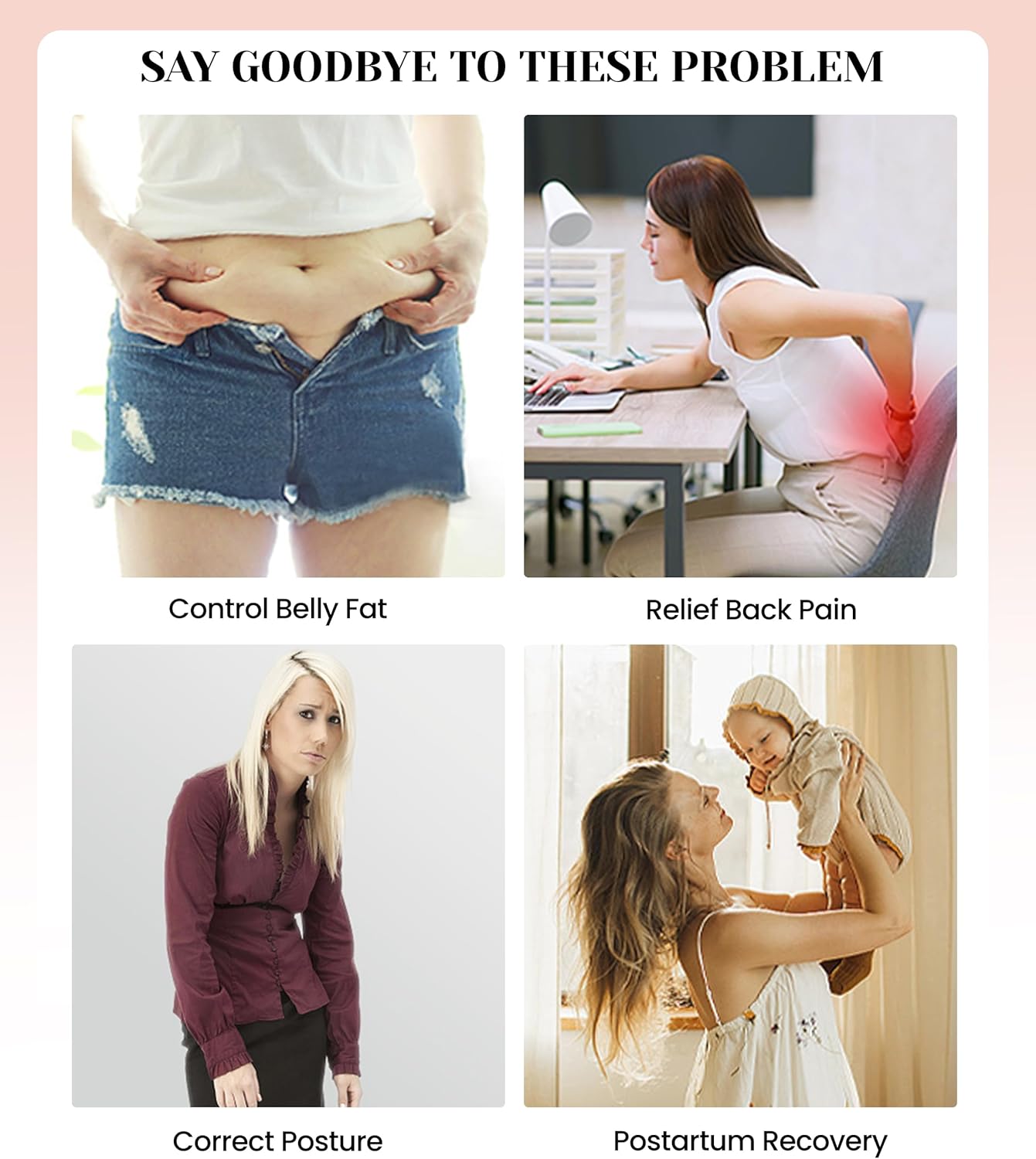 Postpartum Waist Trainer Corset – Tummy Control Shapewear Girdle