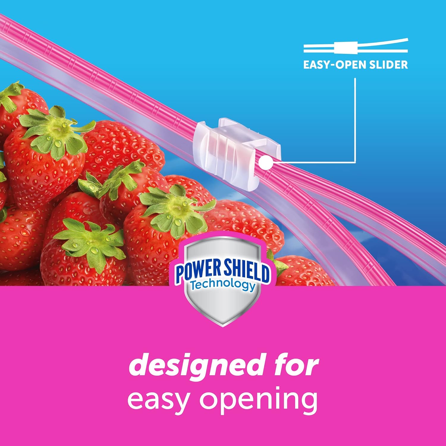 Food Storage Slider Bags – Power Shield Technology for Extra Durability