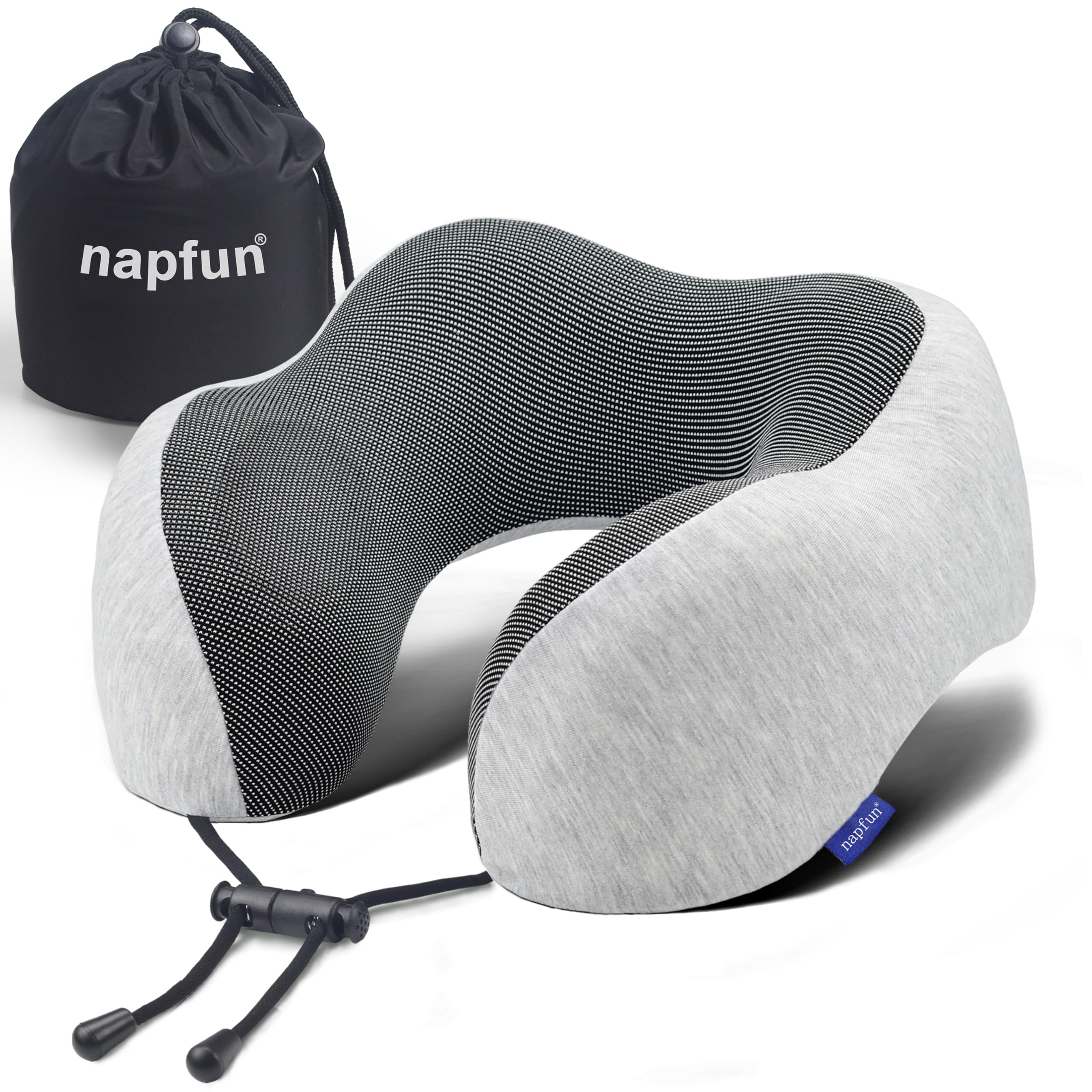Memory Foam Travel Neck Pillow – Ergonomic Airplane Headrest