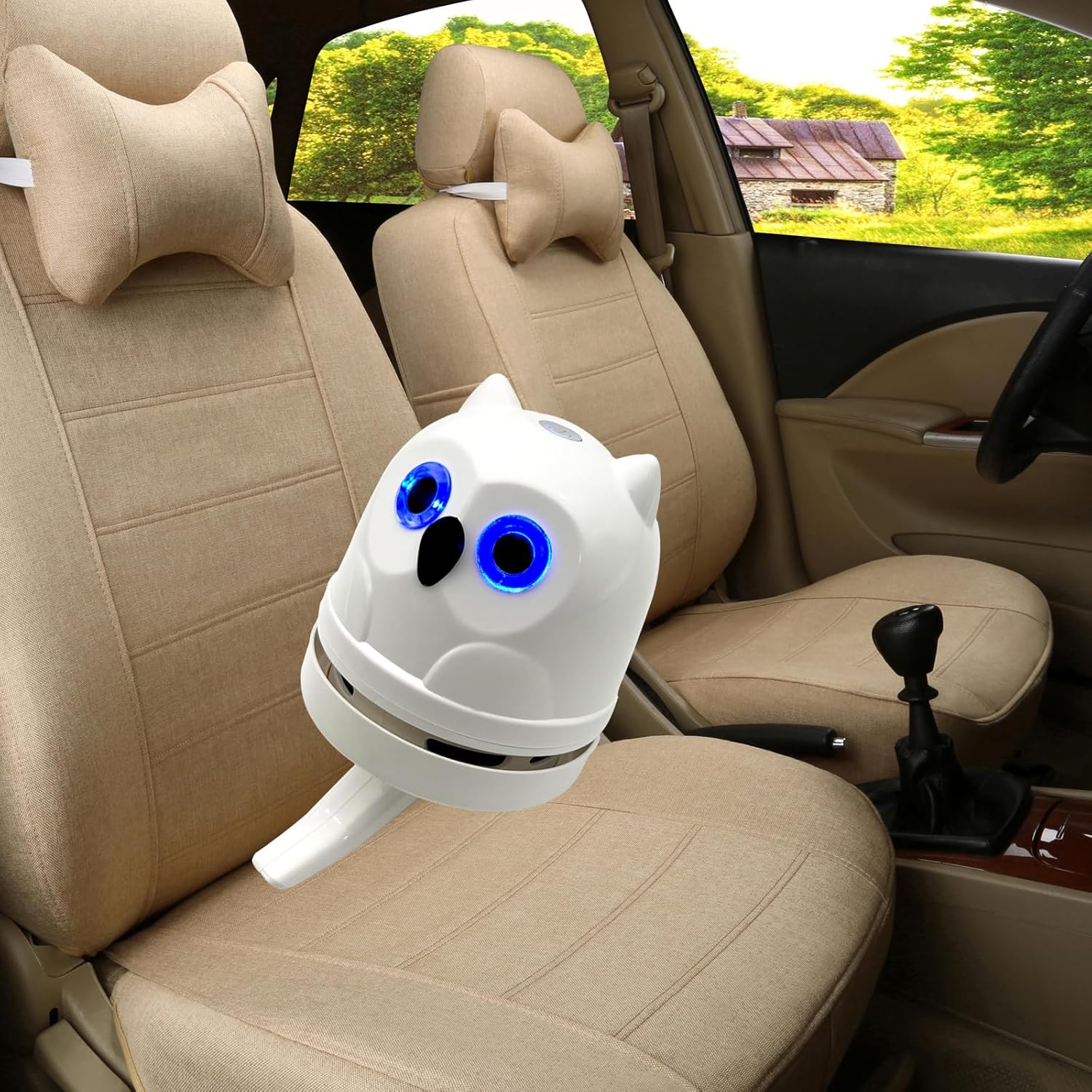 Mini Owl Desktop Vacuum Cleaner – Portable USB Rechargeable Crumb Sweeper