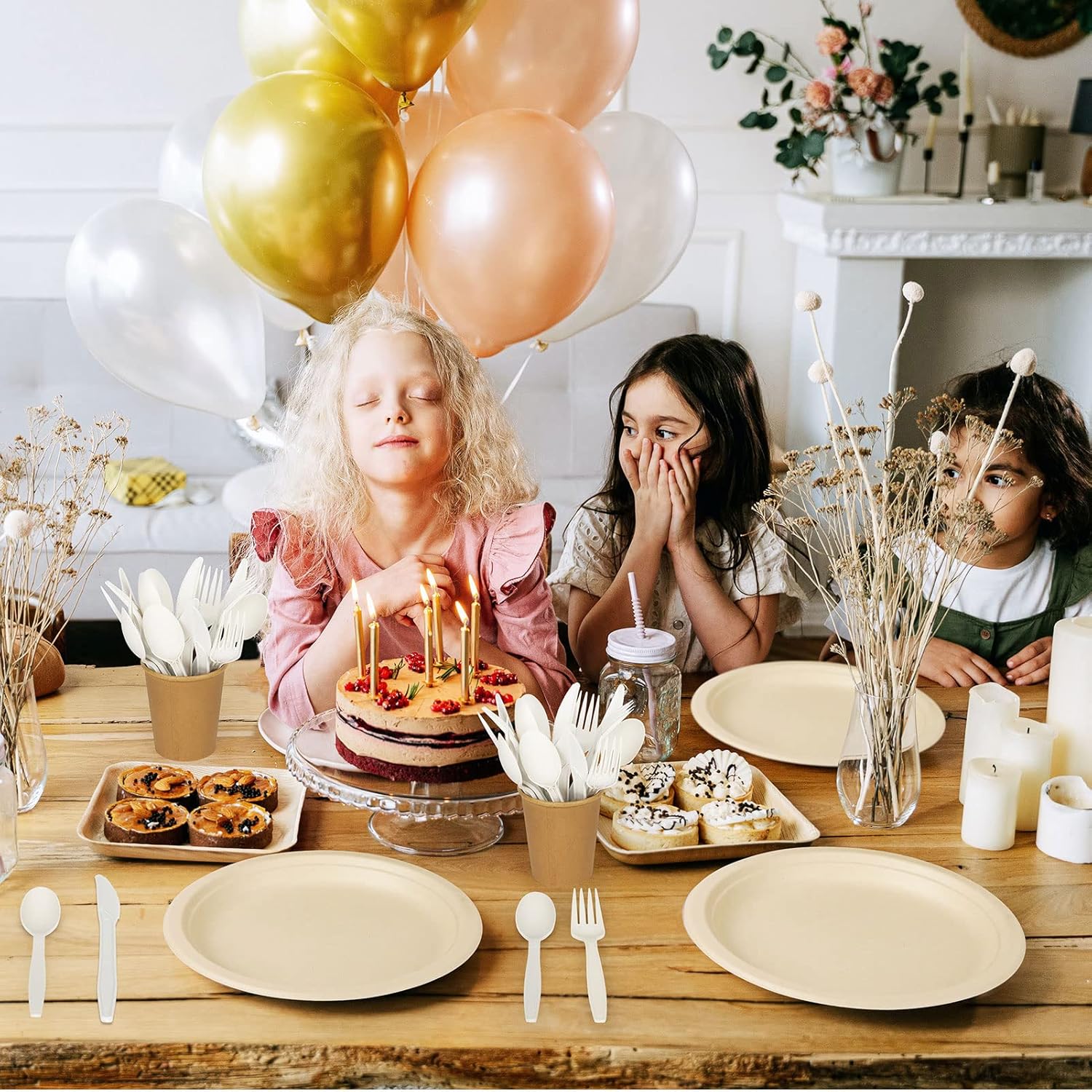 Compostable Spoons – Biodegradable Heavy-Duty Disposable Cutlery