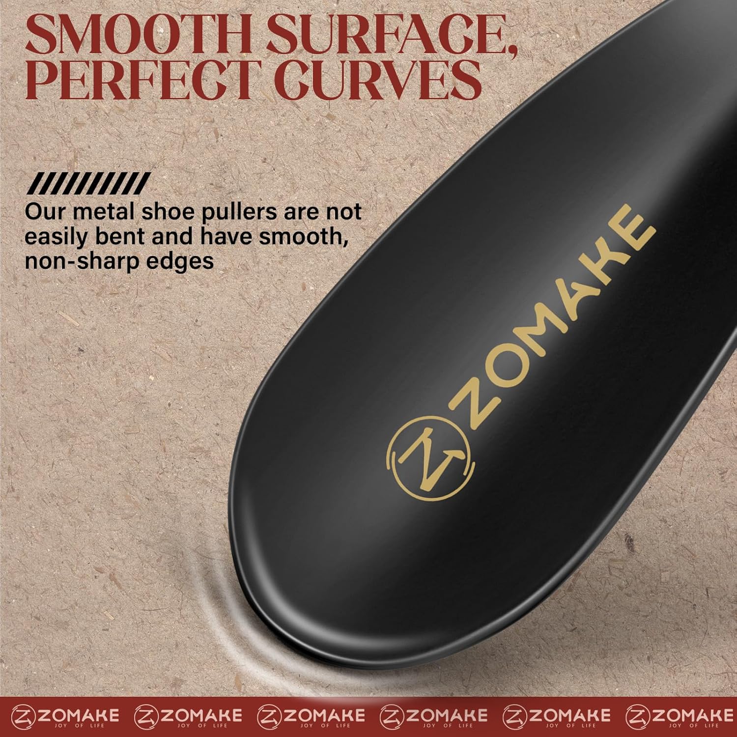 Metal Shoe Horn 2 Pack – Stainless Steel Shoehorn 7.5 Inches – Portable, Durable