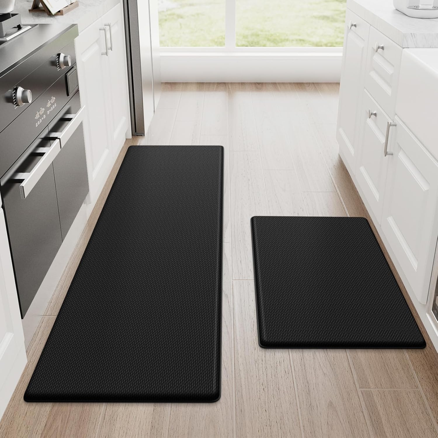Kitchen Mats – 2PCS Cushioned Anti-Fatigue Non-Slip Rugs for Kitchen