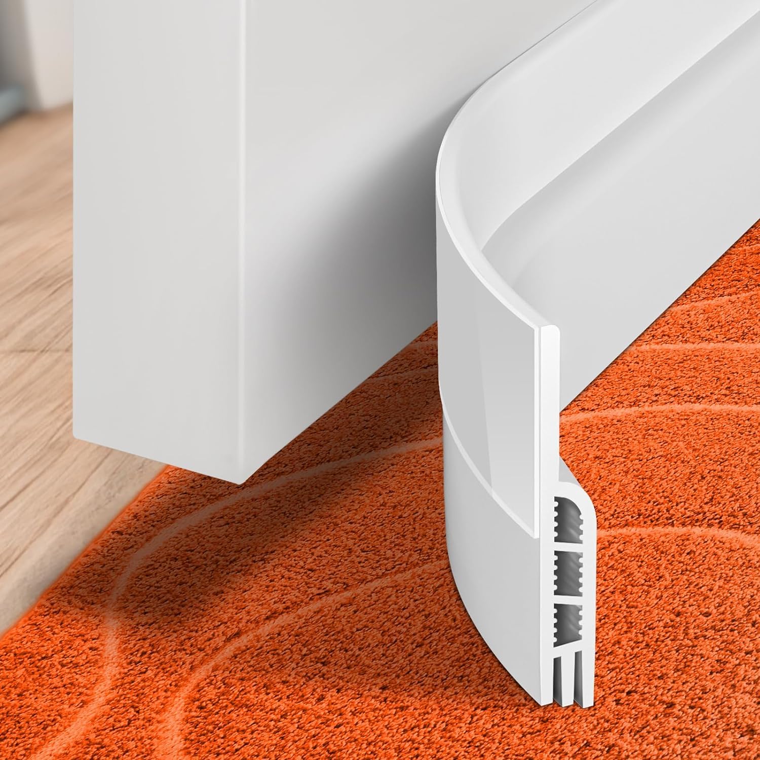 Under Door Draft Stopper – Adhesive Weather & Noise Blocker