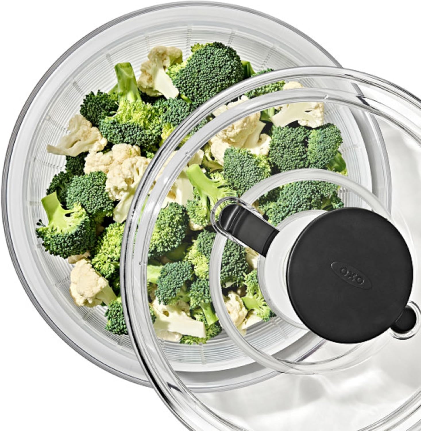 OXO Good Grips Large Salad Spinner - 6.22 Qt., White