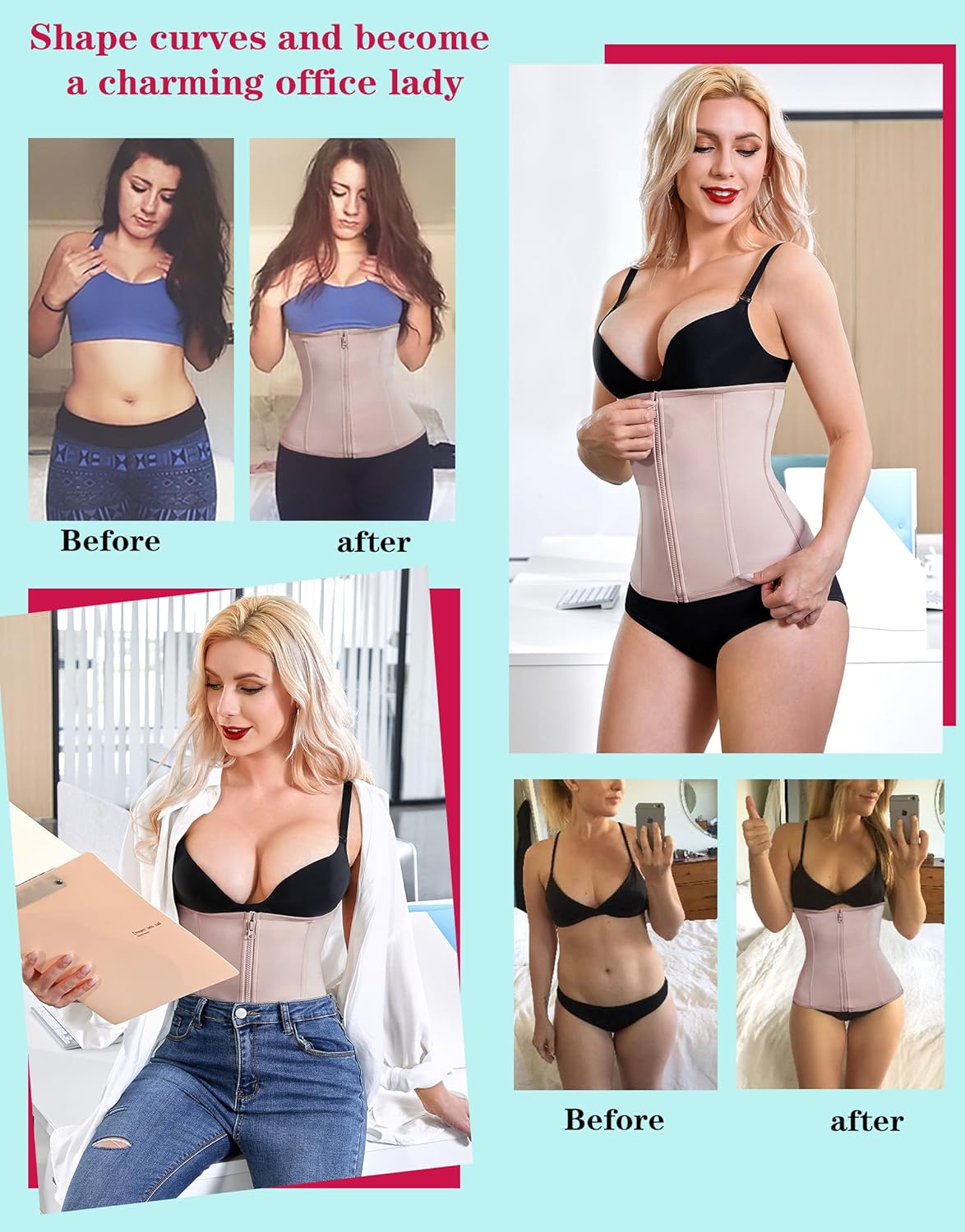 Waist Trainer Corset for Women – Tummy Control Sport Body Shaper