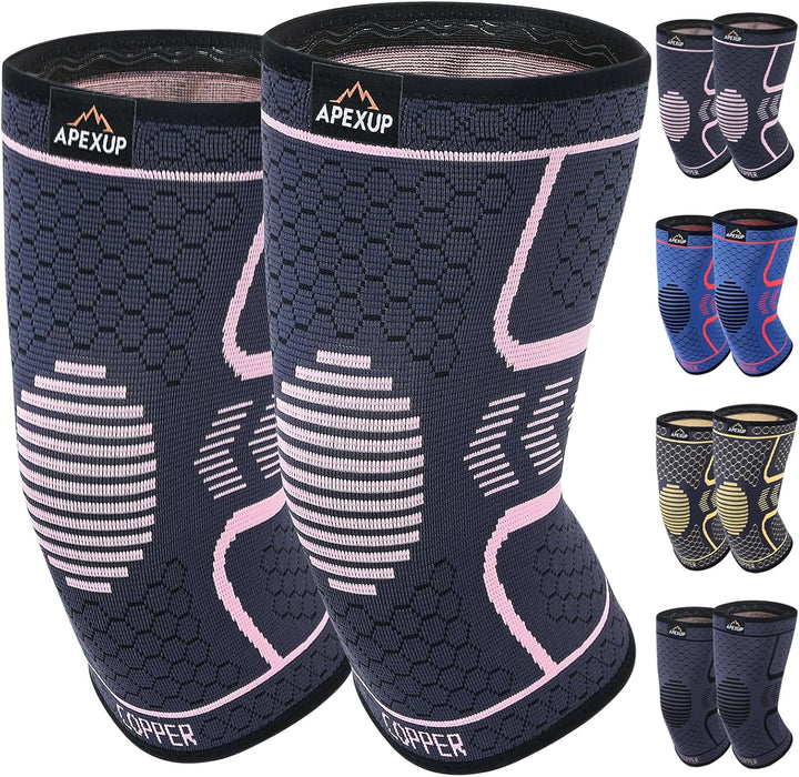 Compression Knee Brace – Copper Support Sleeve for Pain Relief