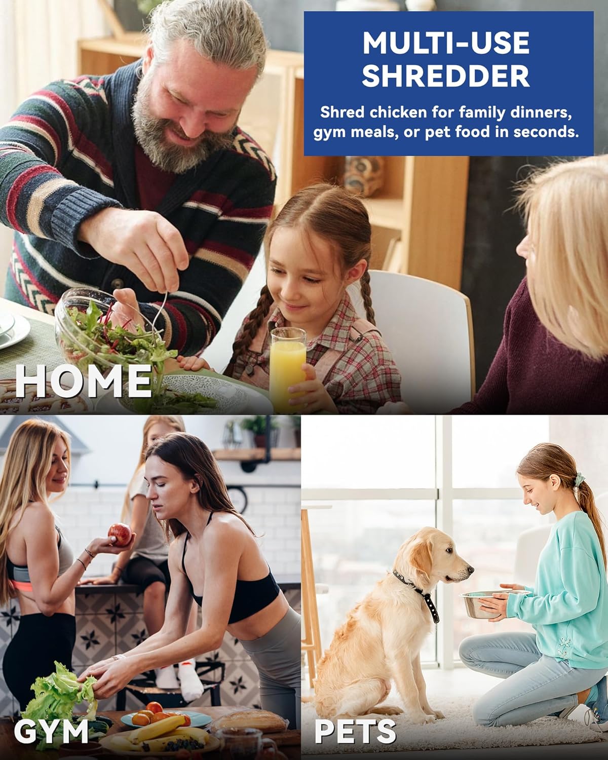 Chicken Shredder Tool Twist for Kitchen Manual Chicken Breast Grinder Machine