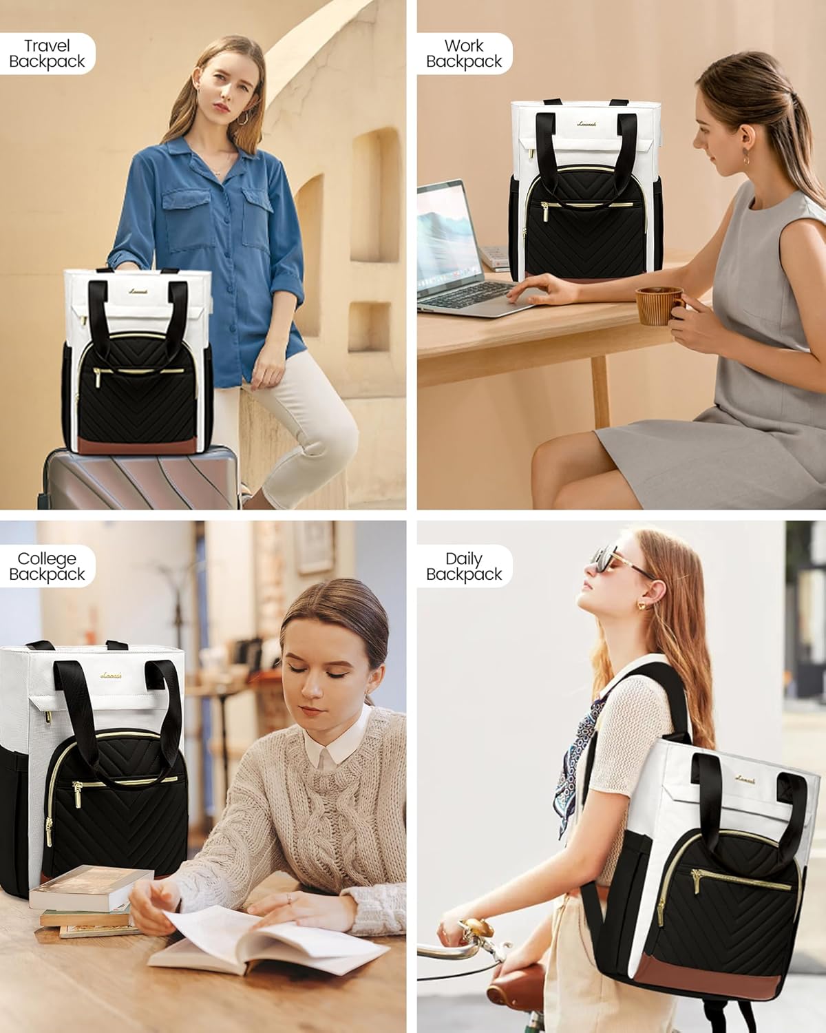 Laptop Backpack for Women – 15.6 Inch Work Laptop Bag, Teacher & Nurse