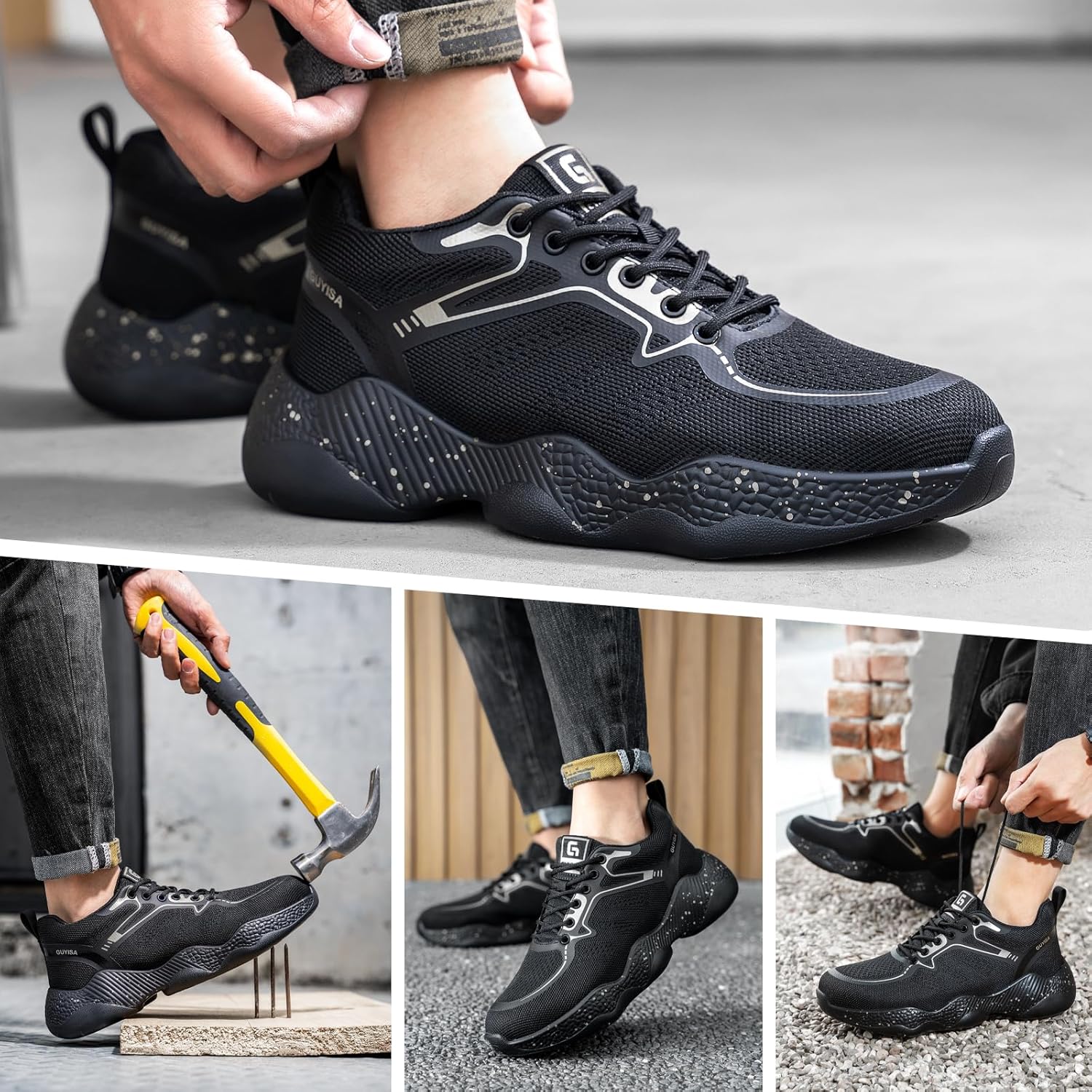 Lightweight Steel Toe Work Shoes for Men &amp; Women – Lightweight, Breathable