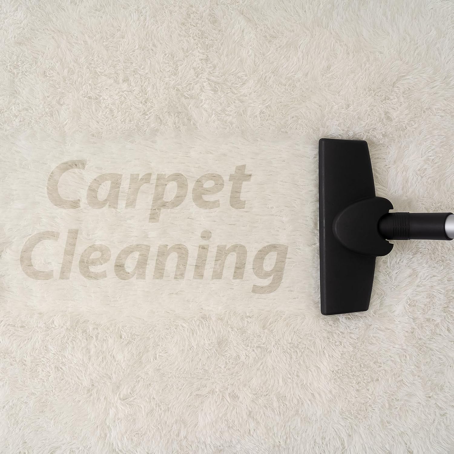 Fluffy Cream Bedroom Rug – 2.6x5.2 Ft Oval Shaggy Bedside Carpet