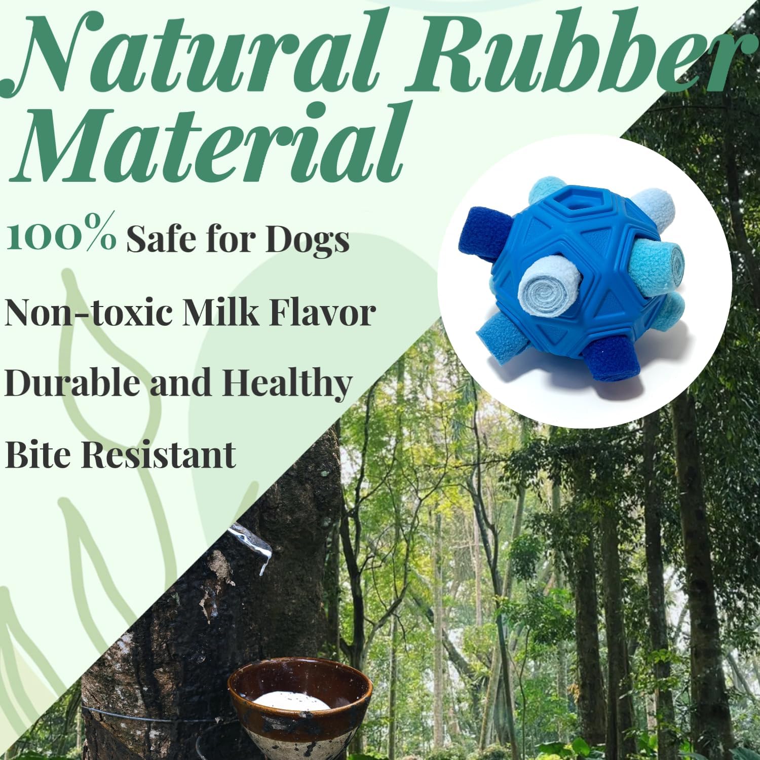 Snuffle Ball for Dogs – Unbreakable Interactive Foraging Toy Treat Dispenser