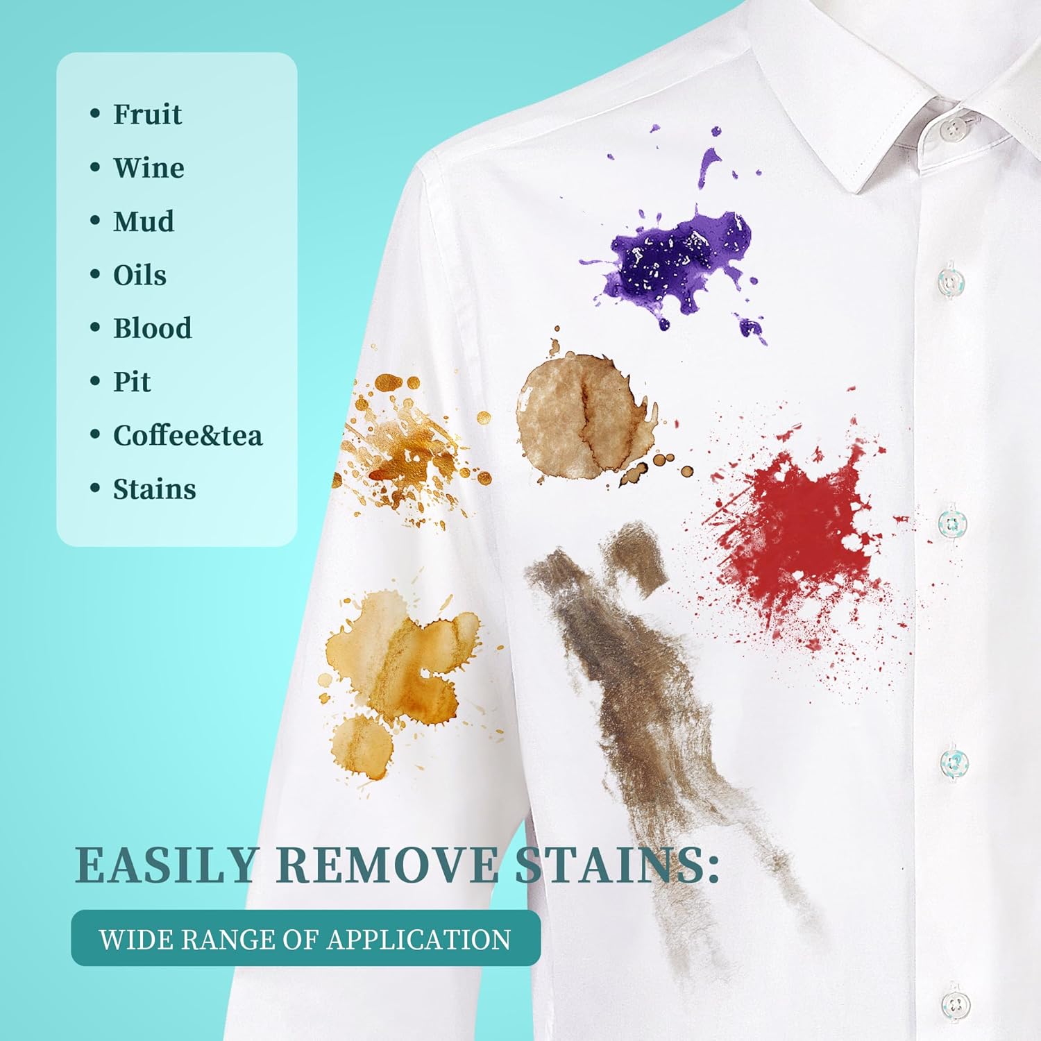 Laundry Stain Brush – Natural Soft Boar Bristles for Tough Stains No Damage