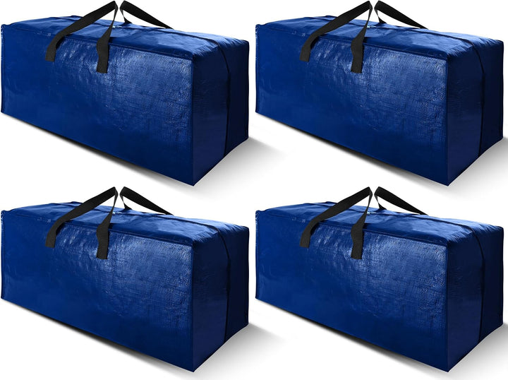 4-Pack Extra Large Moving Bags with Backpack Straps – Heavy-Duty