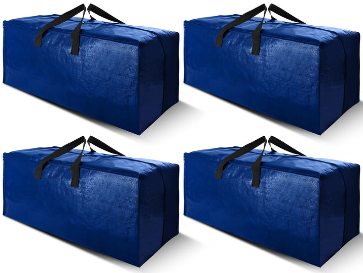 4-Pack Extra Large Moving Bags with Backpack Straps – Heavy-Duty