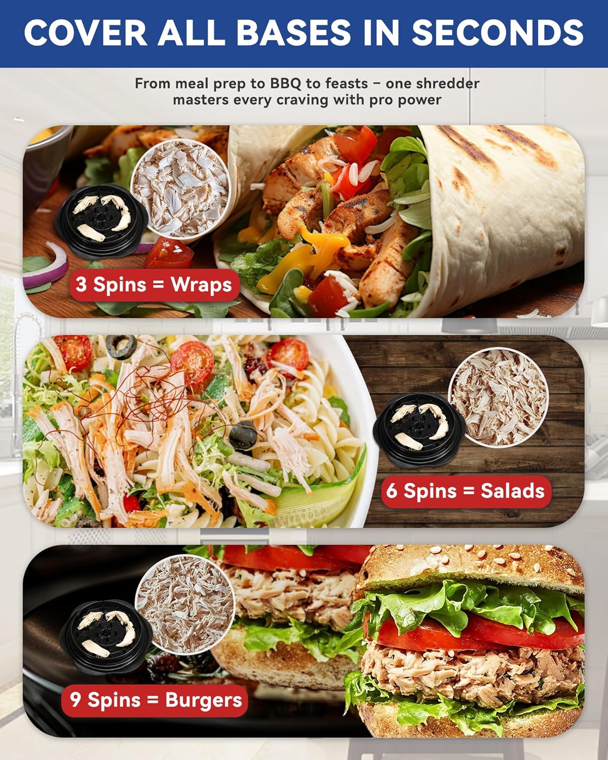 Chicken Shredder Tool Twist for Kitchen Manual Chicken Breast Grinder Machine