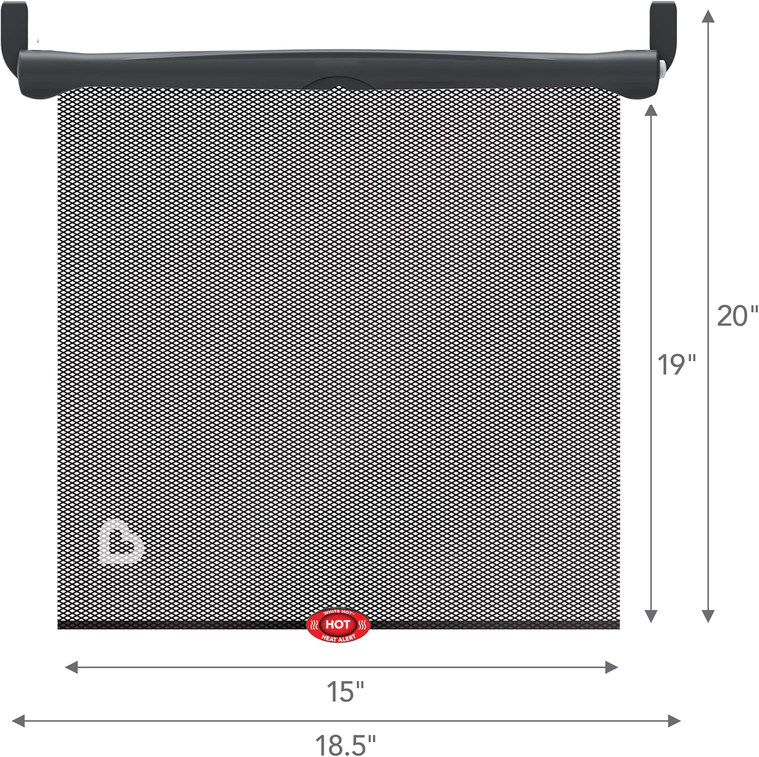 Car Window Sun Shade 2-Pack with Heat Alert – UV Protection Baby Car Shades