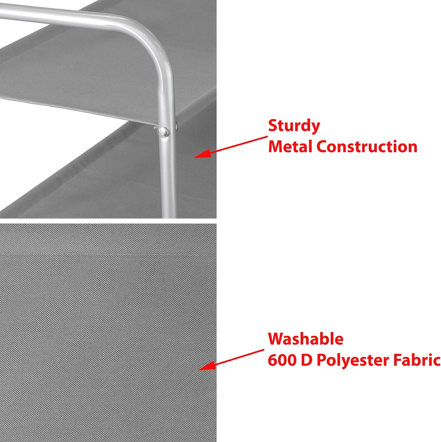 3-Tier Closet Organizer with 2 Fabric Drawers – Sturdy Metal Frame