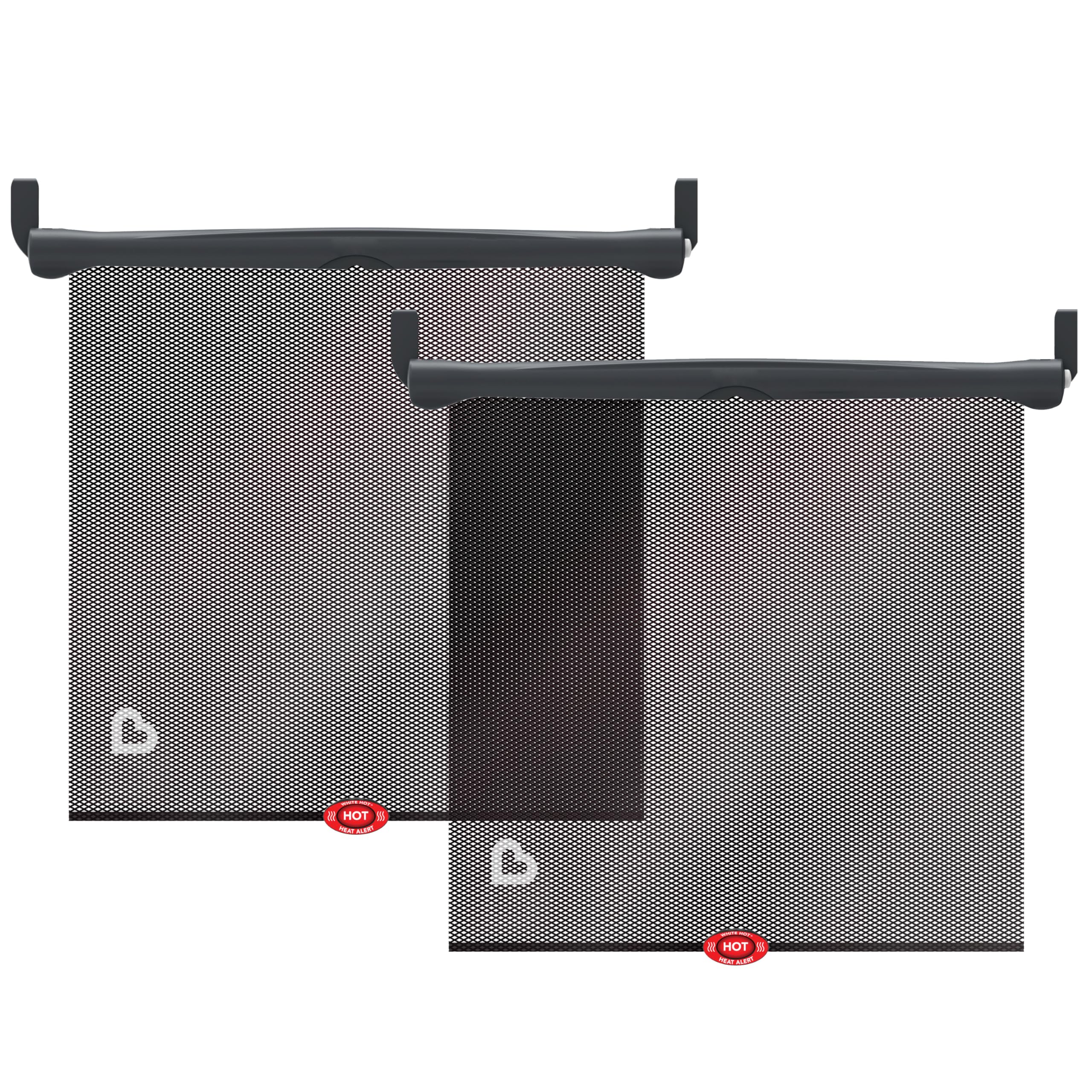 Car Window Sun Shade 2-Pack with Heat Alert – UV Protection Baby Car Shades